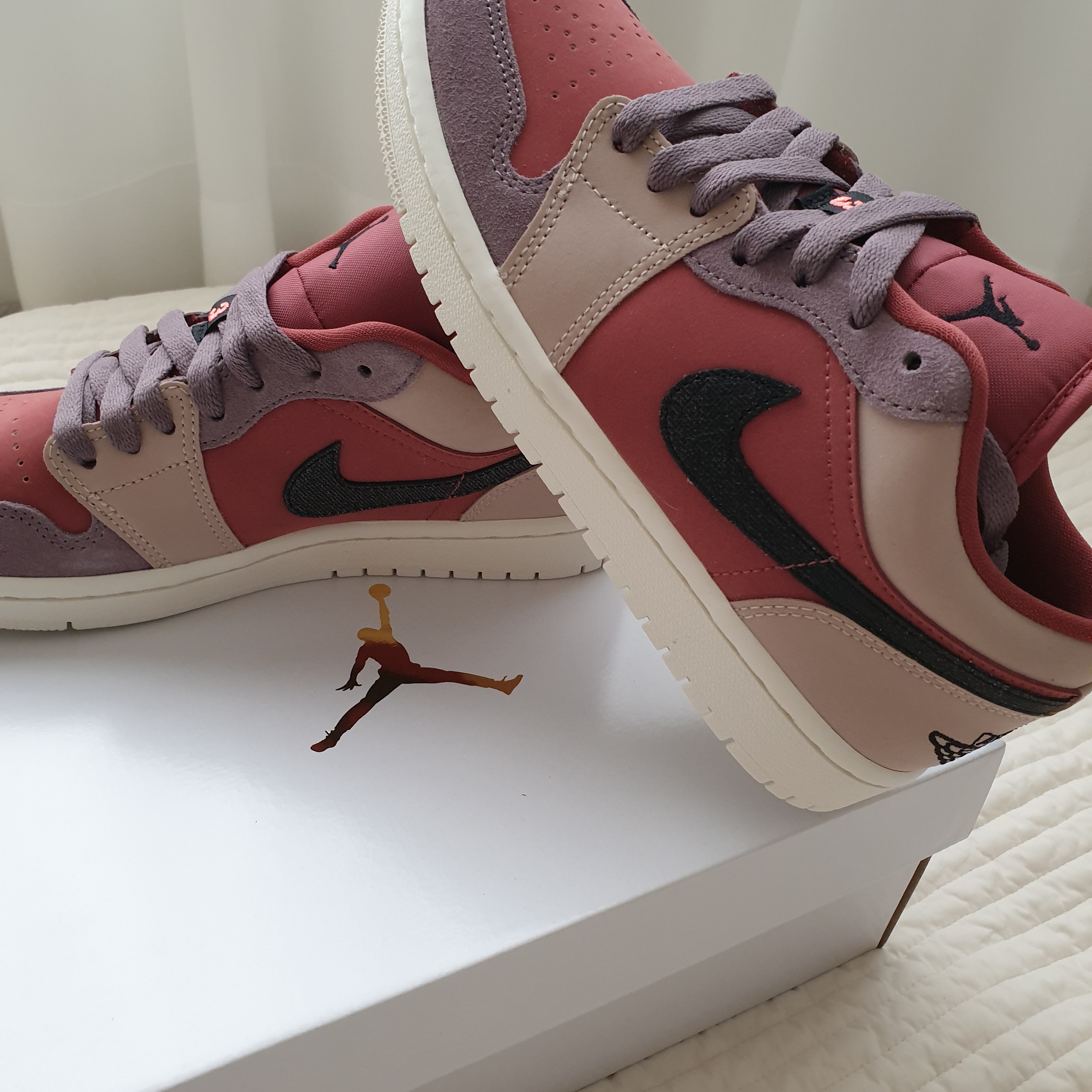 (W) Jordan 1 Low Canyon Rust 착용 스타일 - 4