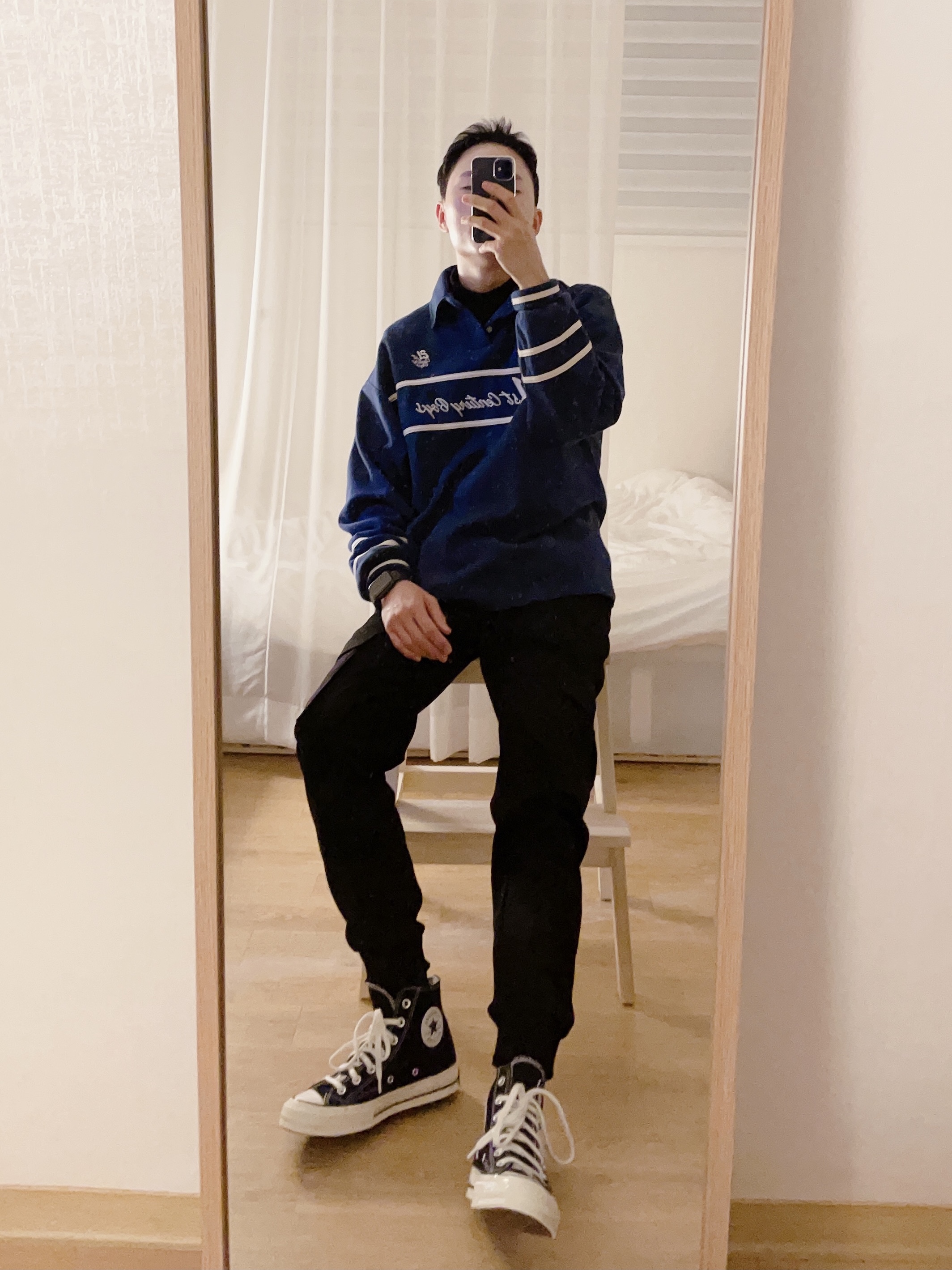 Converse Chuck 70 Hi Black 착용 스타일