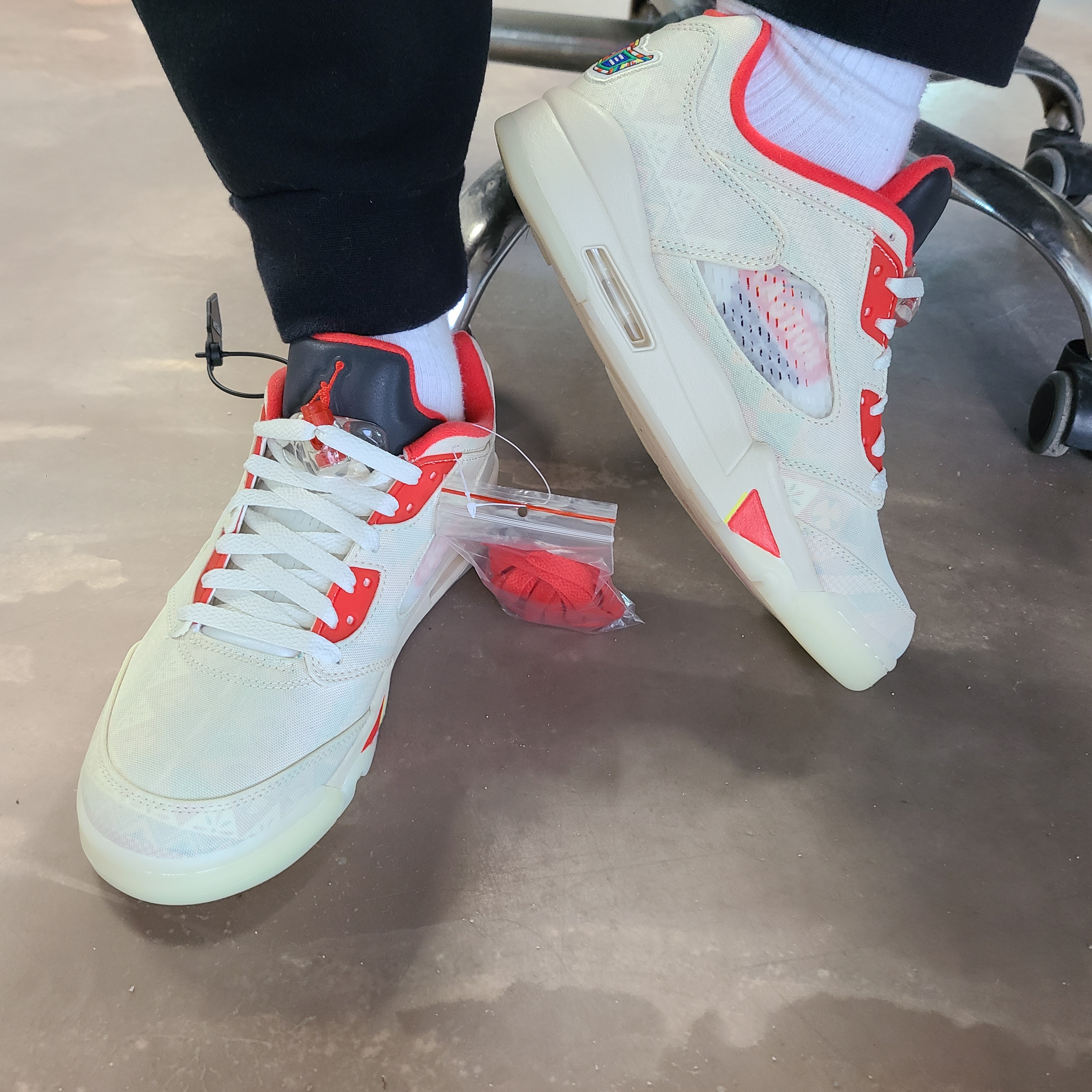 Jordan 5 Retro Low Chinese New Year 2021 착용 스타일 - 3