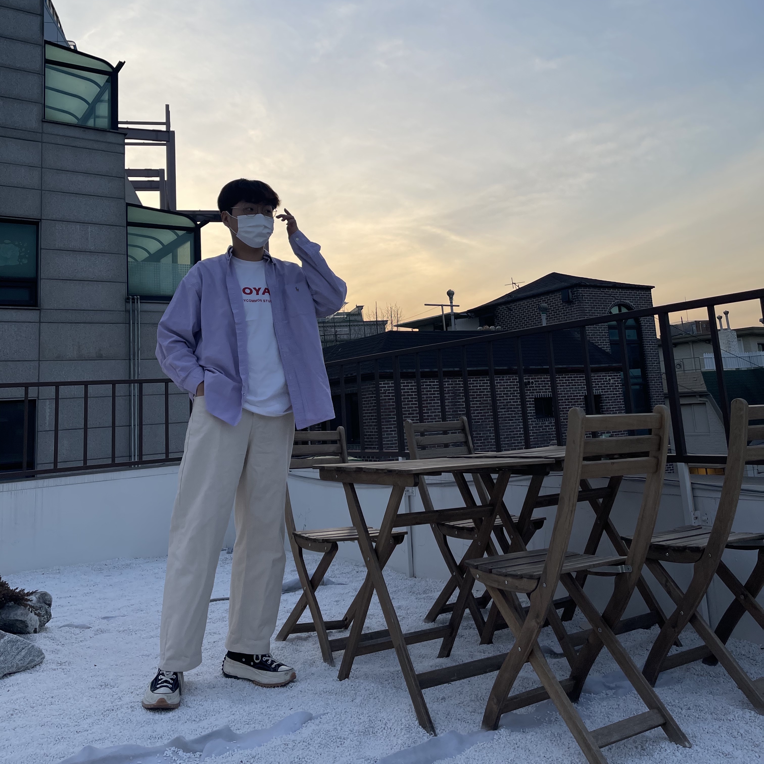 Converse x JW Anderson Run Star Hike Hi Black 착용 스타일