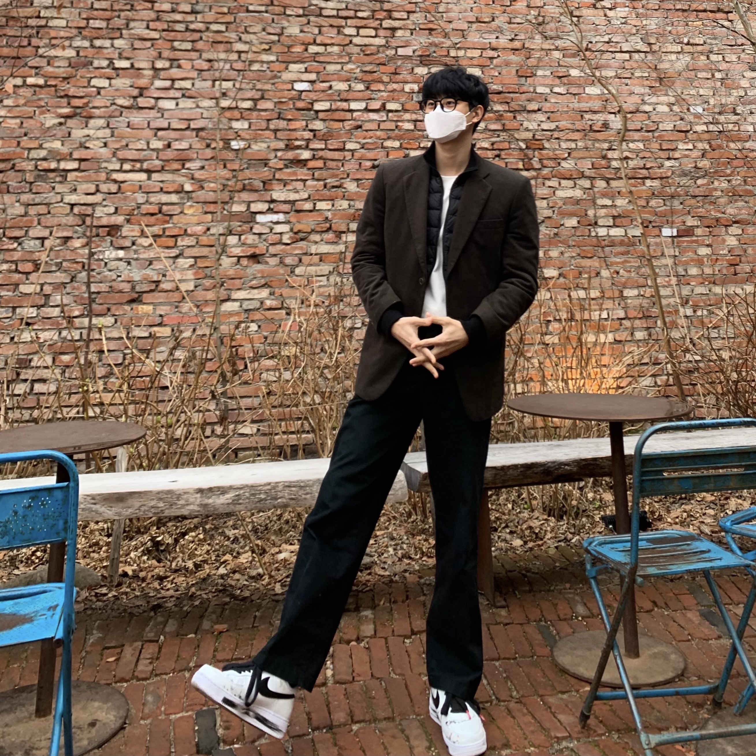 Nike x Peaceminusone Air Force 1 Low Para-Noise 2.0 착용 스타일