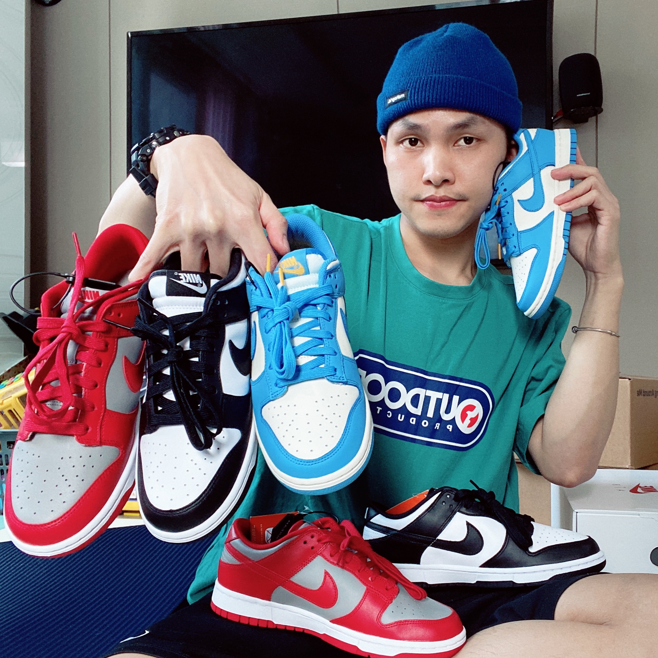 Nike Dunk Low Retro Black, (W) Nike Dunk Low Coast 착용 스타일 - 3