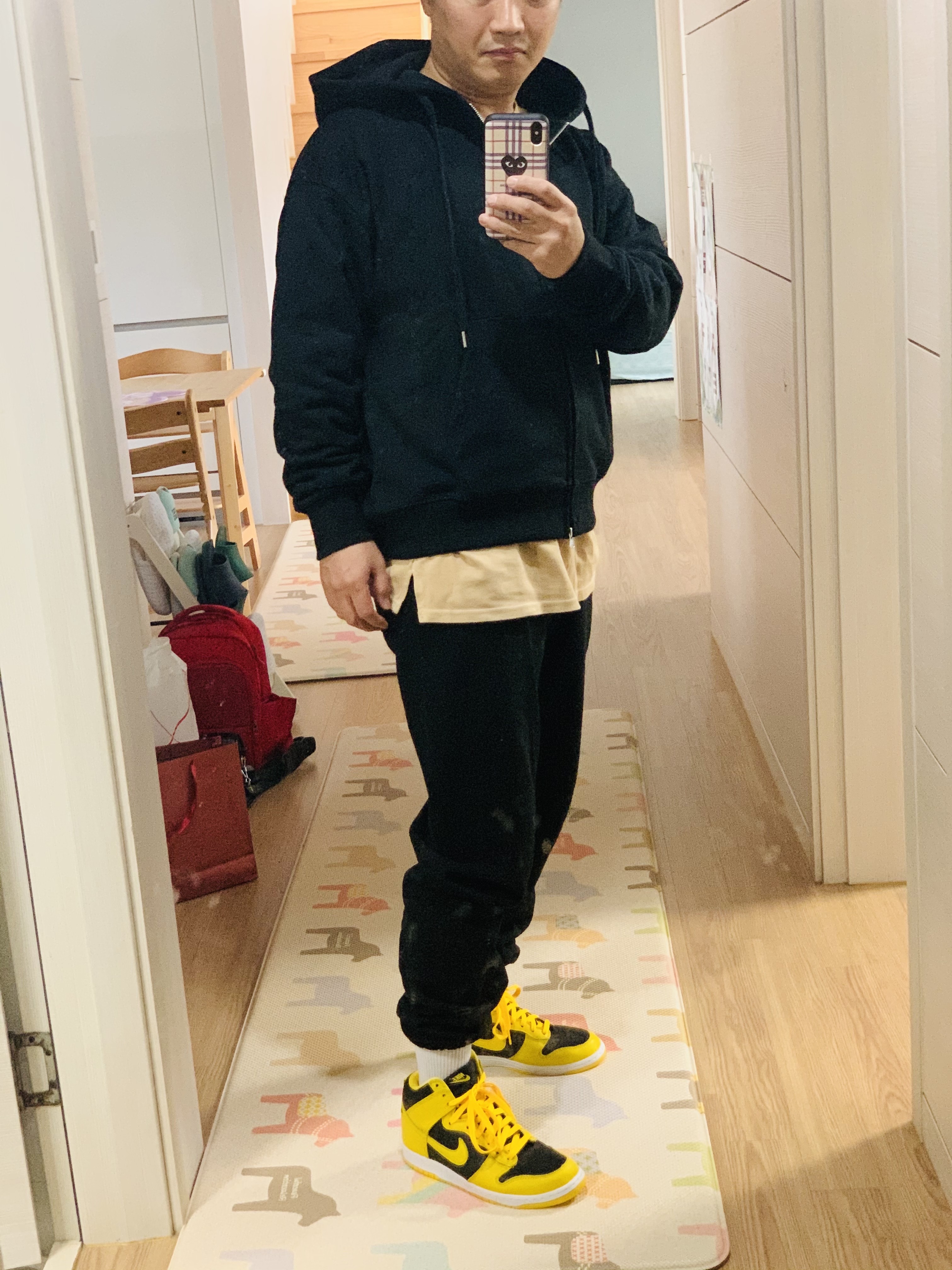 Nike Dunk High SP Varsity Maize 착용 스타일 - 2