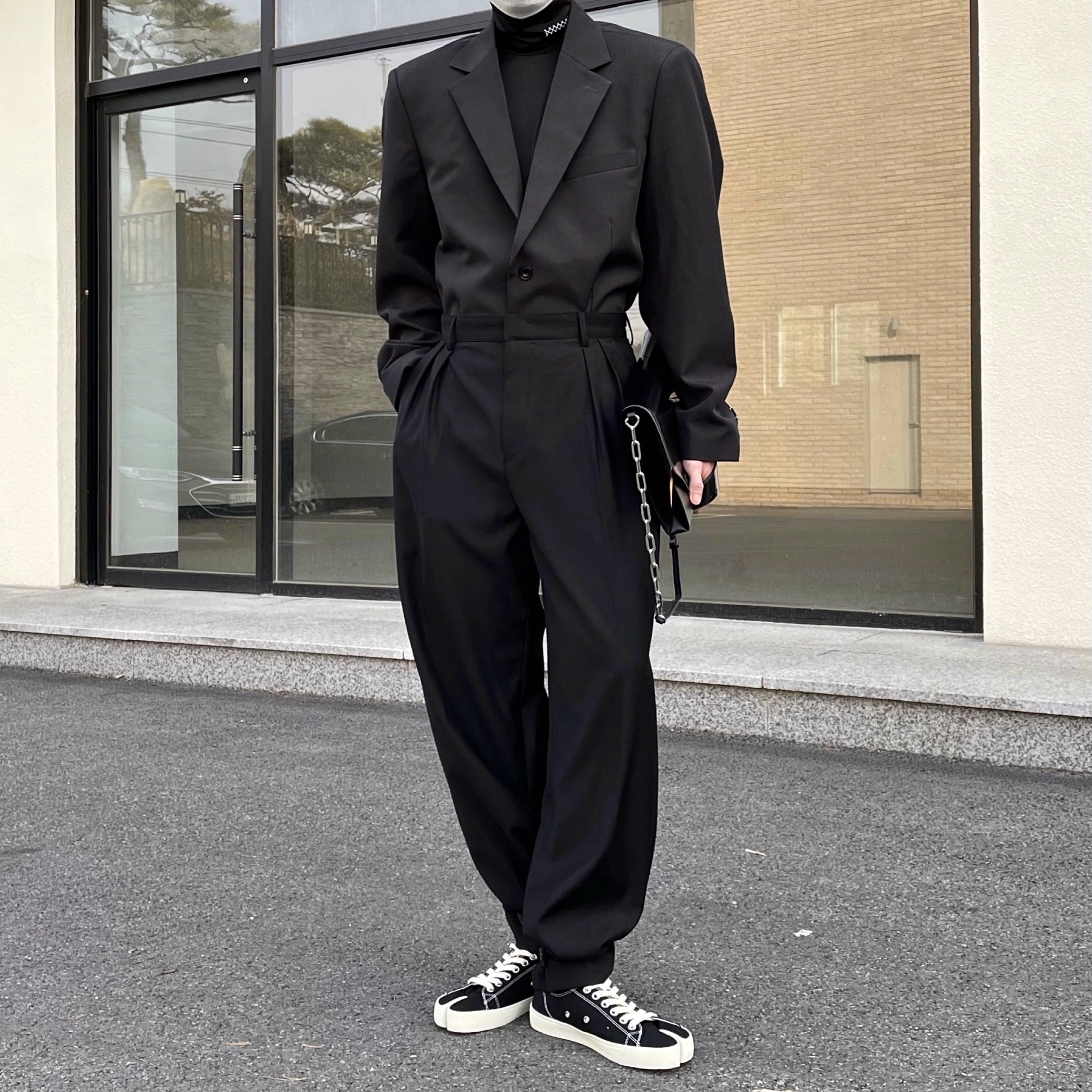 Maison Margiela Tabi Low Black 착용 스타일