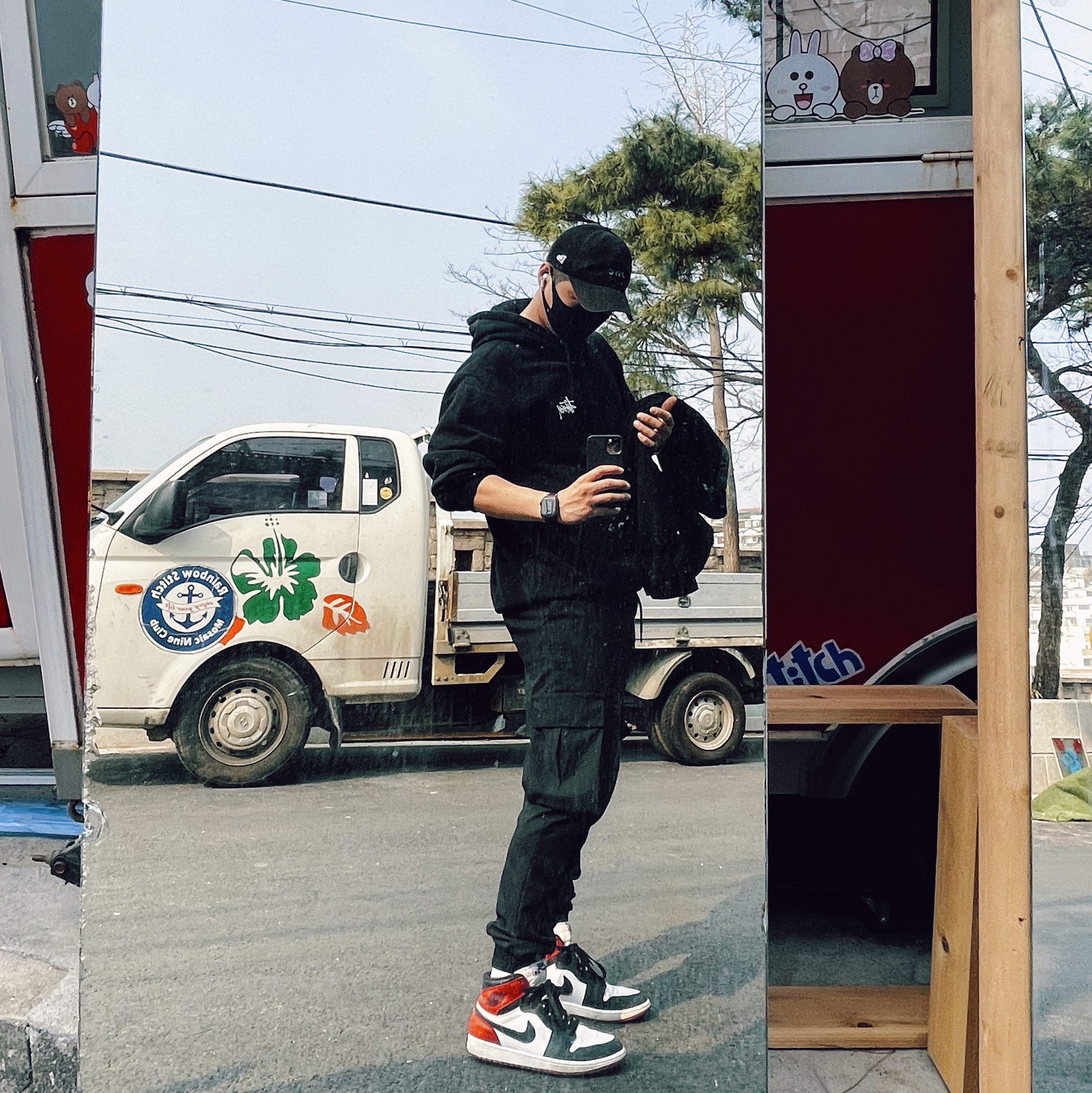 Jordan 1 Retro High OG Black Toe 2016 착용 스타일