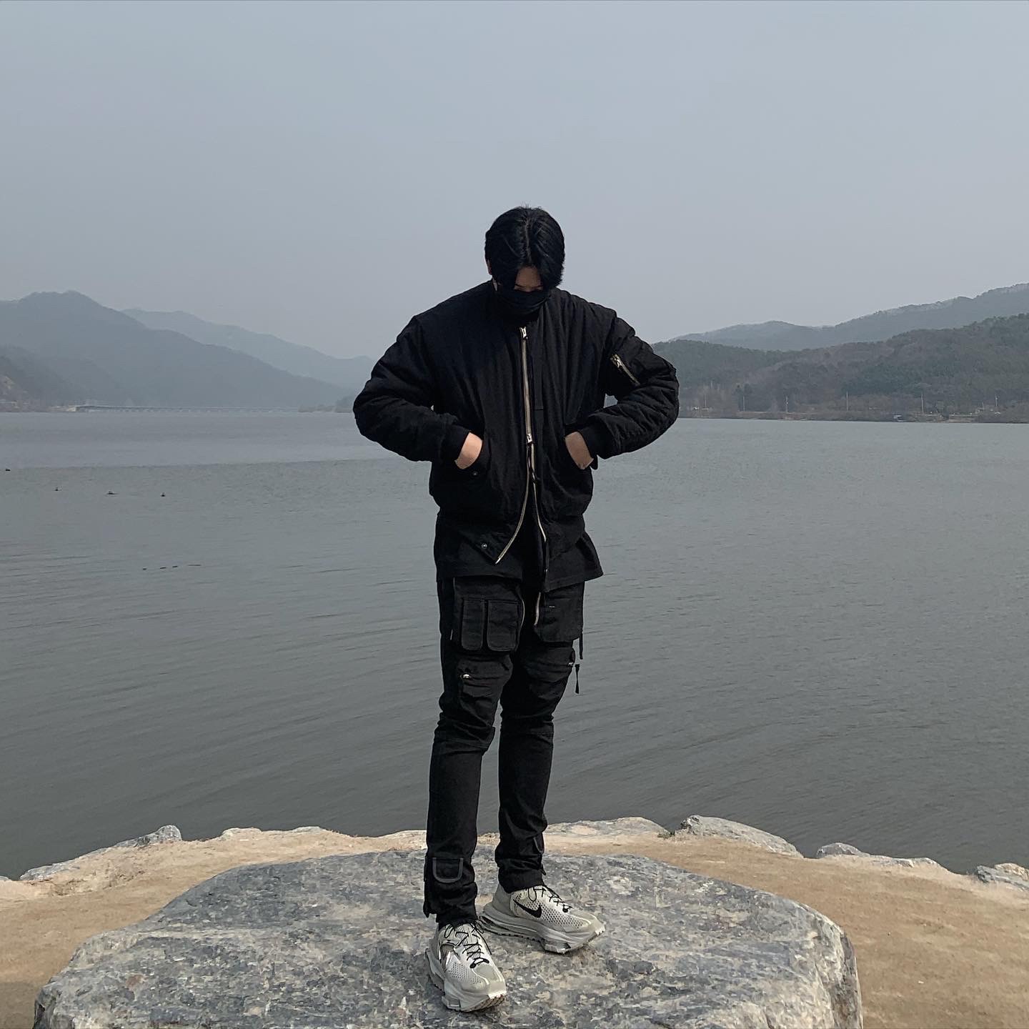 Nike x Matthew M Williams Zoom 004 Stone 착용 스타일 - 2