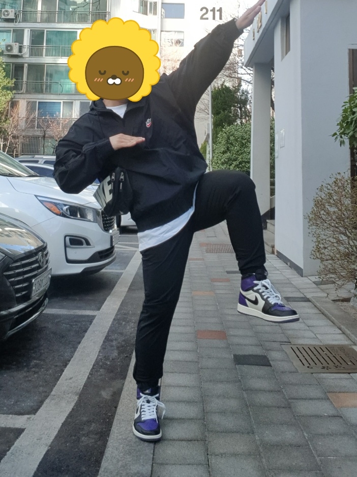 Jordan 1 Retro High Court Purple 착용 스타일