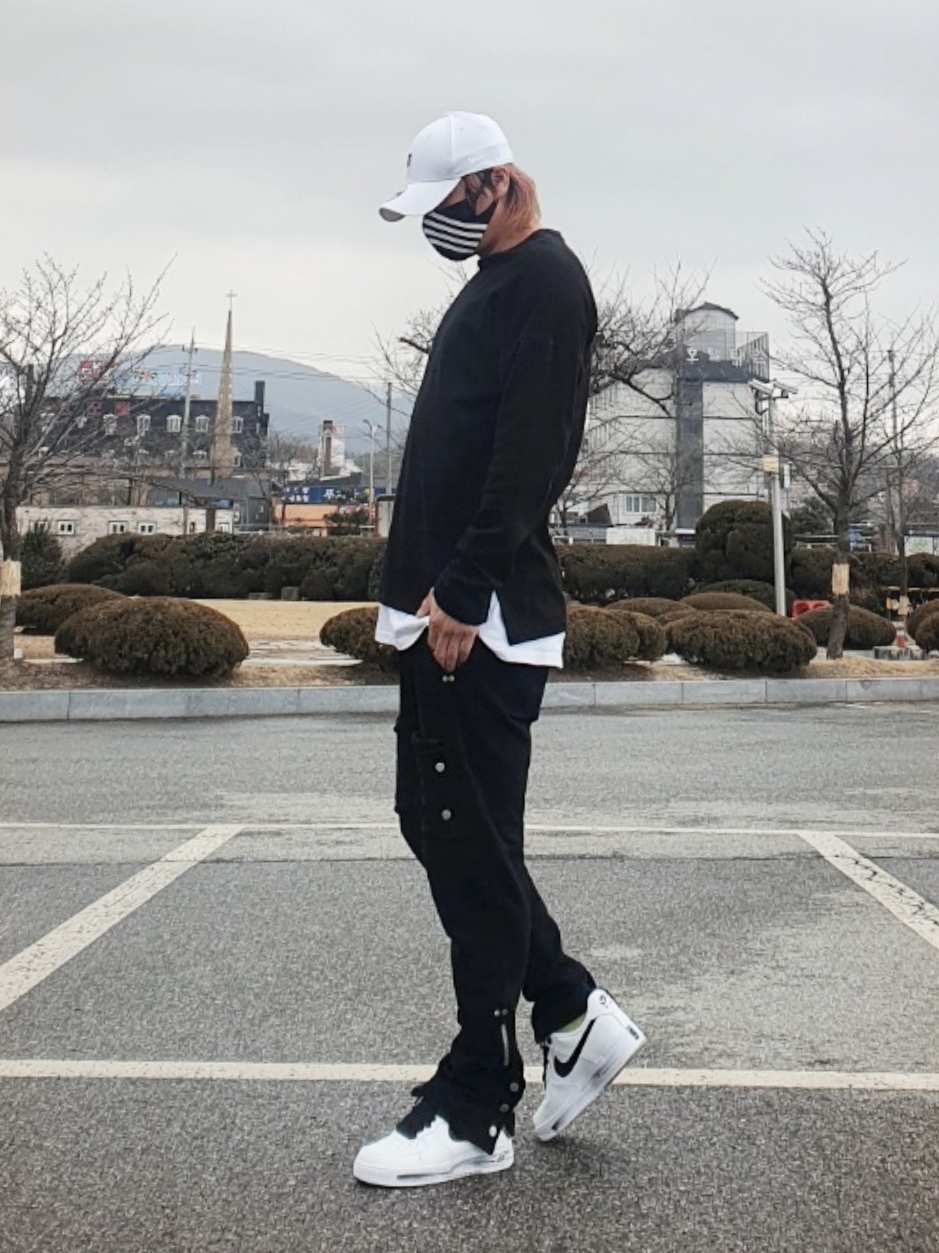 Nike x Peaceminusone Air Force 1 Low Para-Noise 2.0 착용 스타일