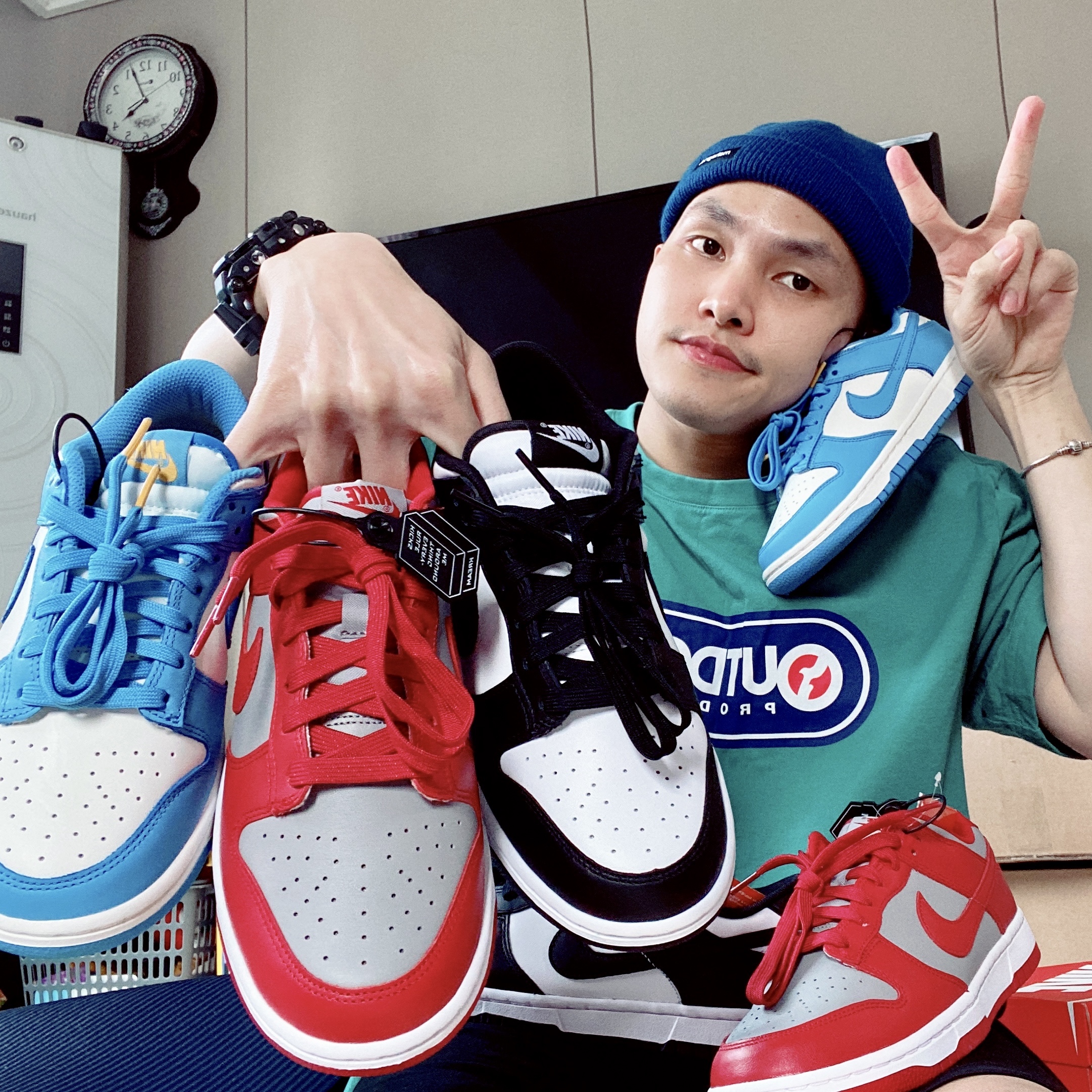 Nike Dunk Low Retro Black, (W) Nike Dunk Low Coast 착용 스타일 - 2