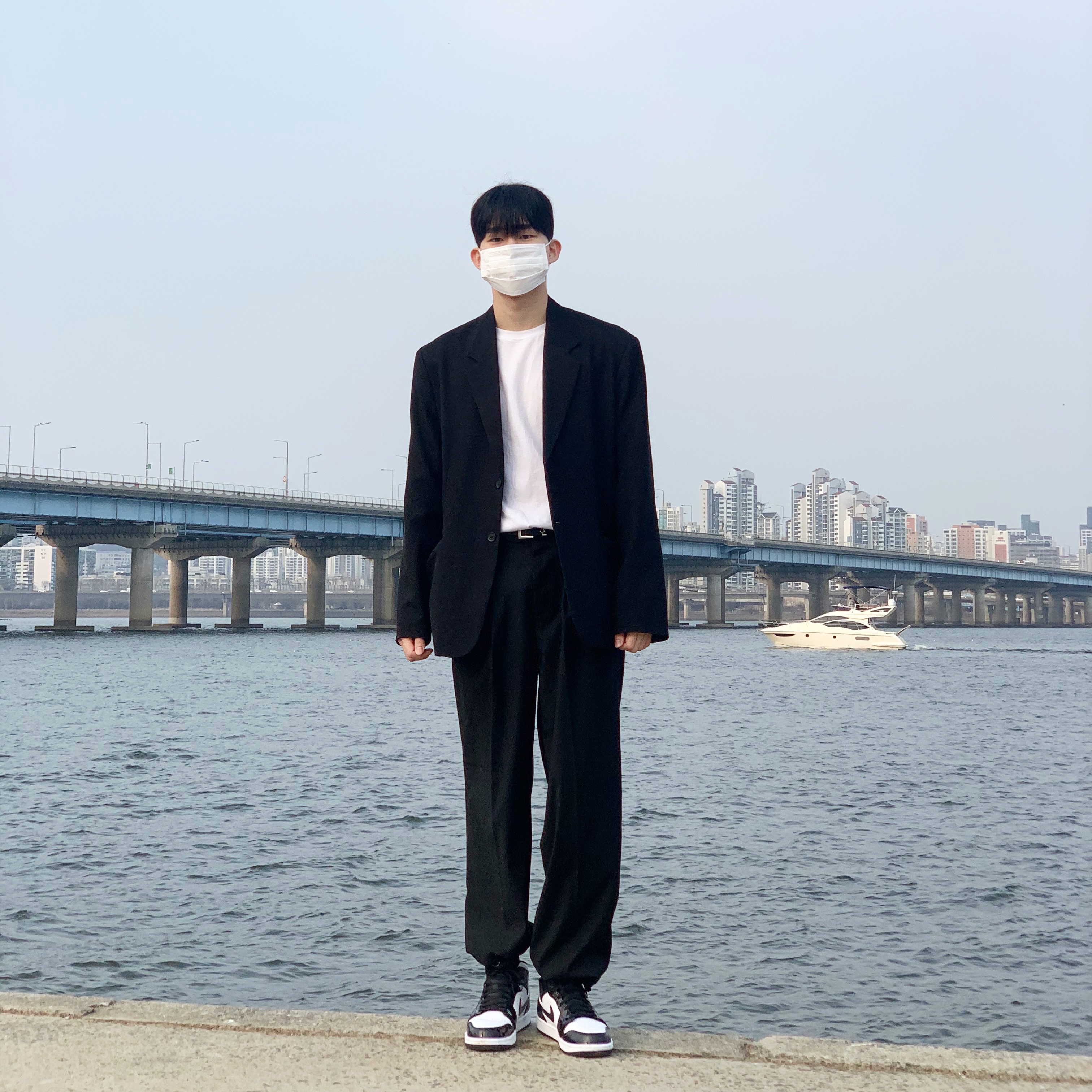 Jordan 1 Mid SE ASW Black 착용 스타일 - 1