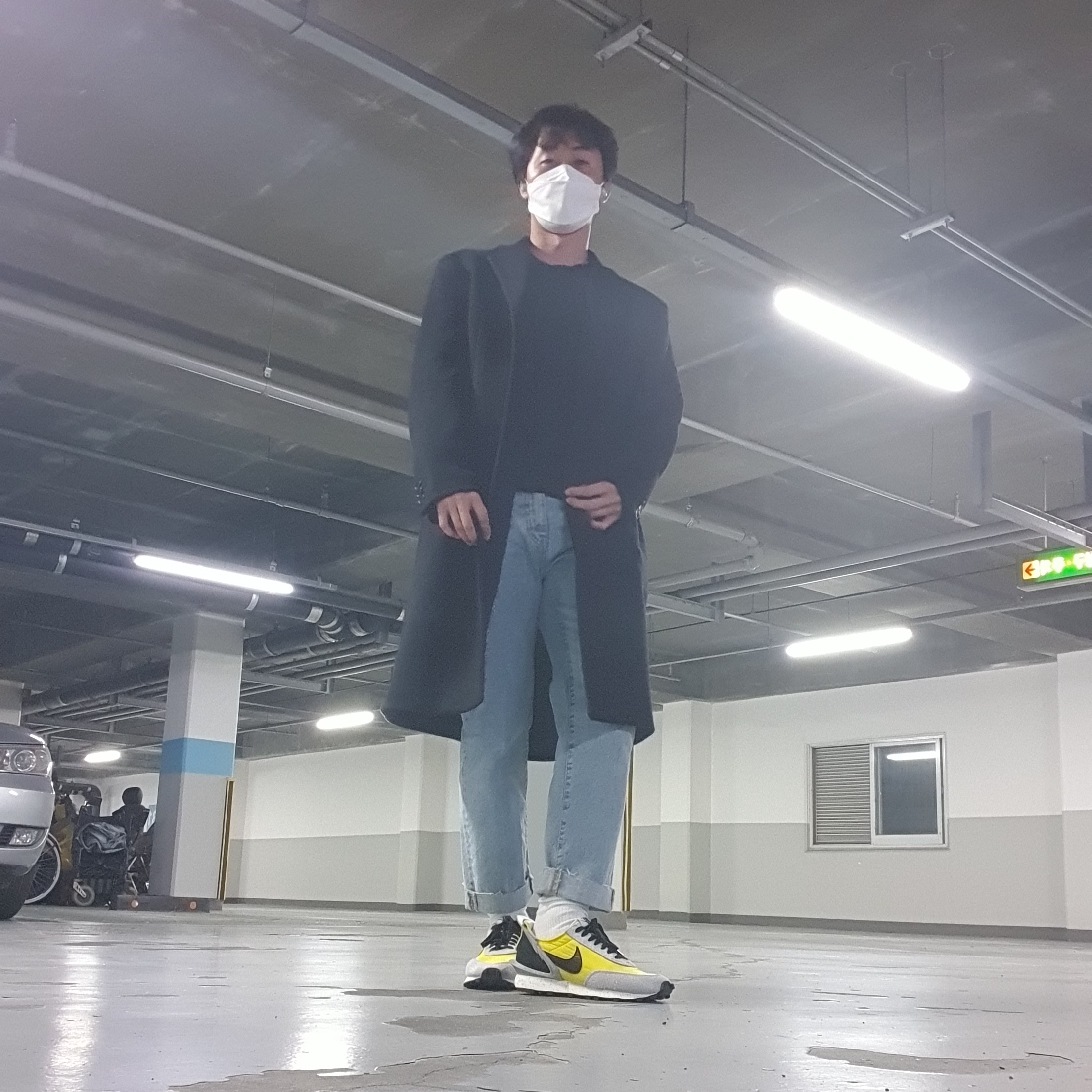 Nike x Undercover Daybreak Bright Citron 착용 스타일