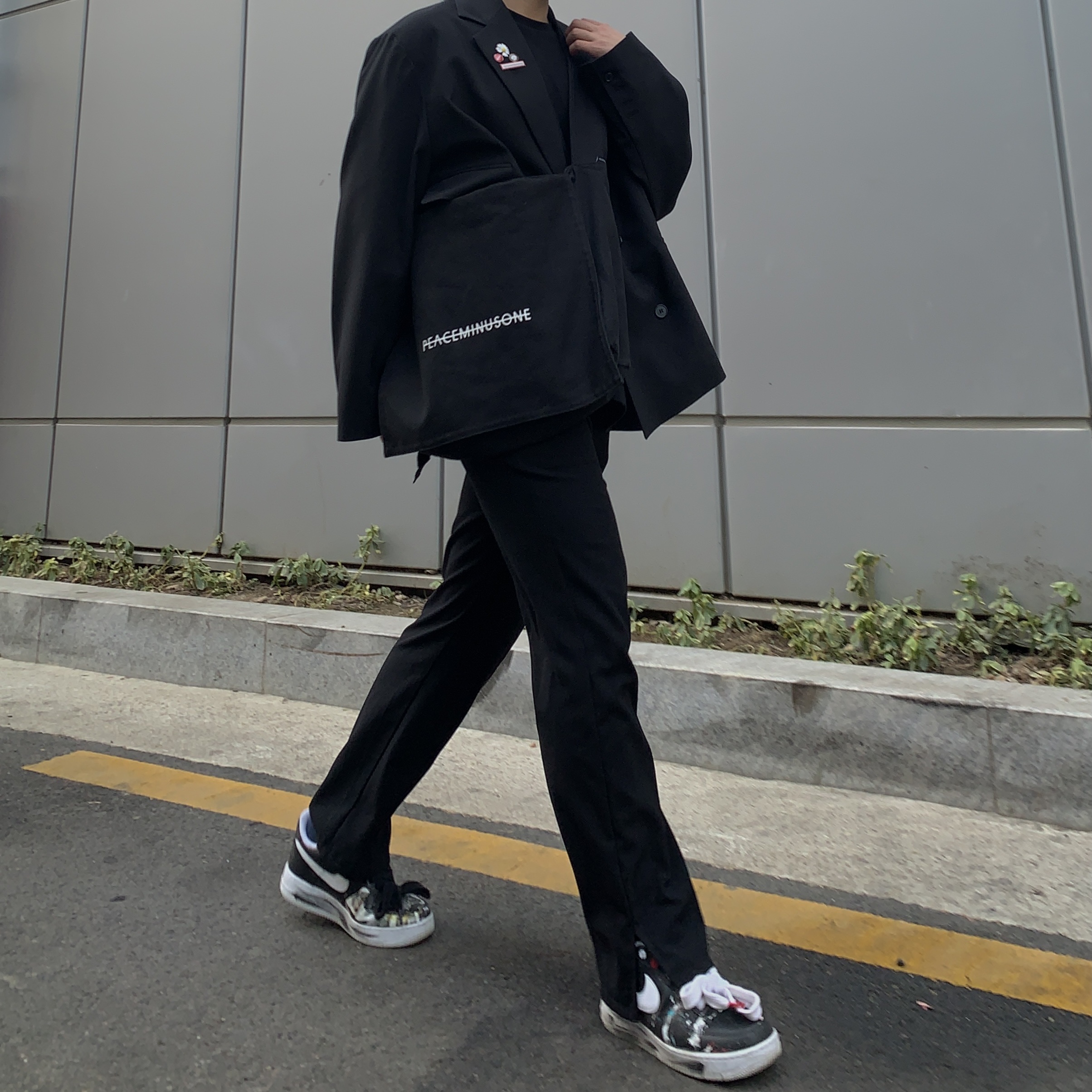 Nike x Peaceminusone Air Force 1 Low Para-Noise 착용 스타일
