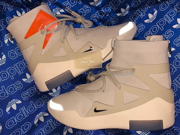 Nike x Fear of God Air Fear of God 1 Light Bone, Nike x Fear of God Air Fear of God SA Black 착용 스타일 - 3