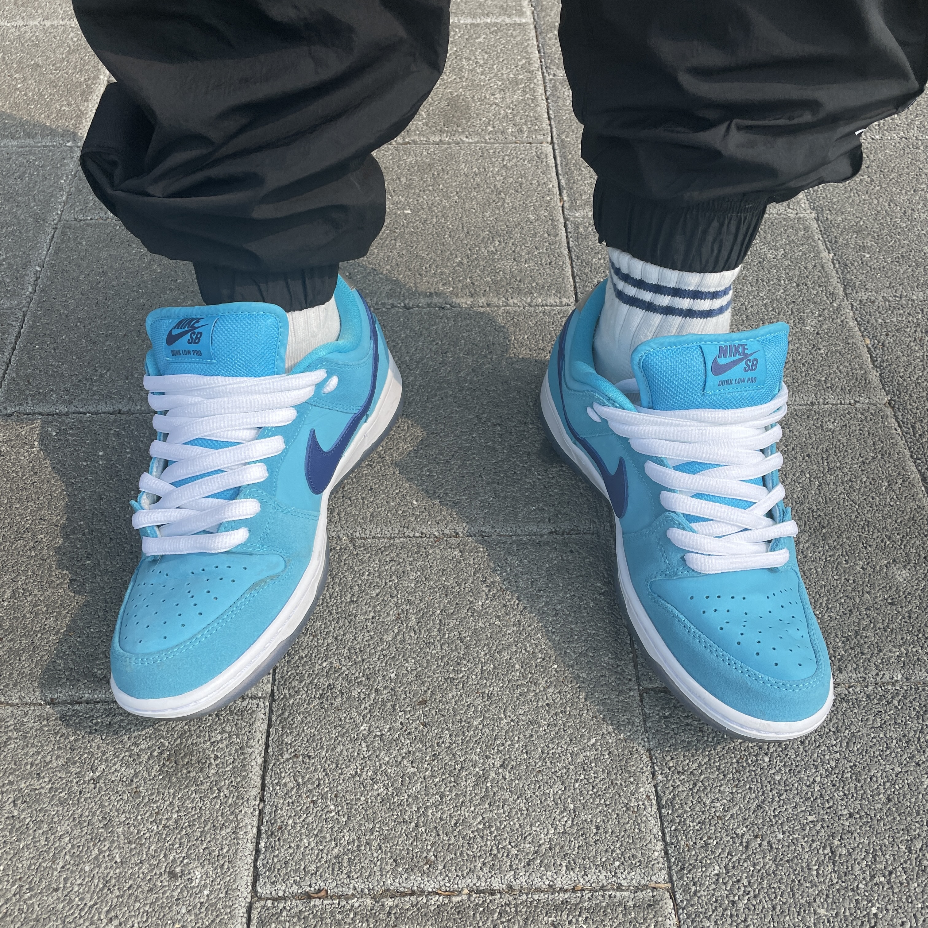 Nike SB Dunk Low Pro Blue Fury 착용 스타일
