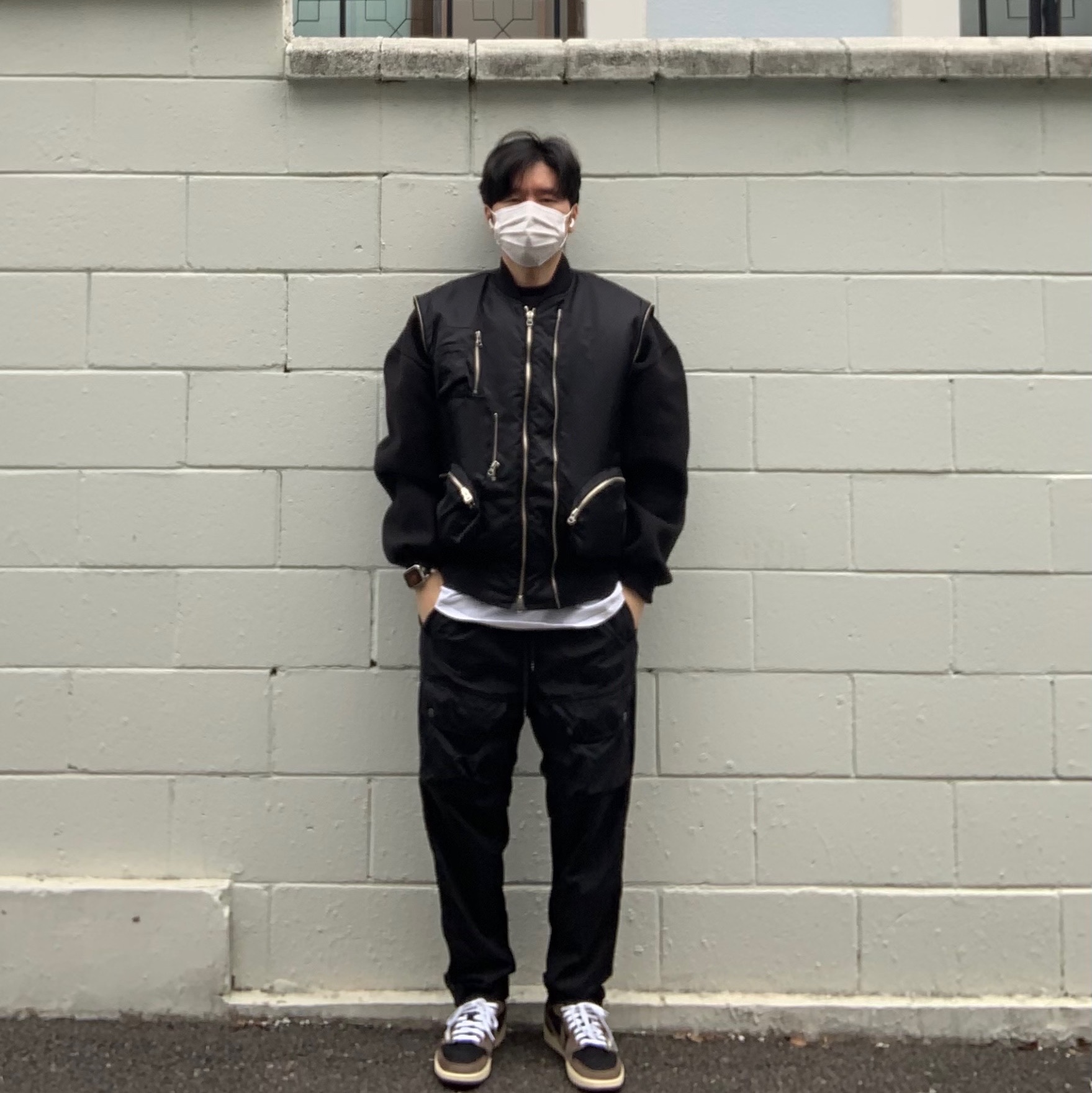 Jordan 1 x Travis Scott Retro Low OG SP Mocha 착용 스타일