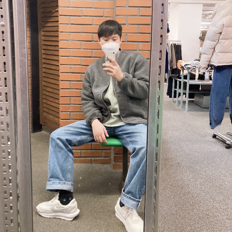 Nike x Sacai LDWaffle White Nylon 착용 스타일