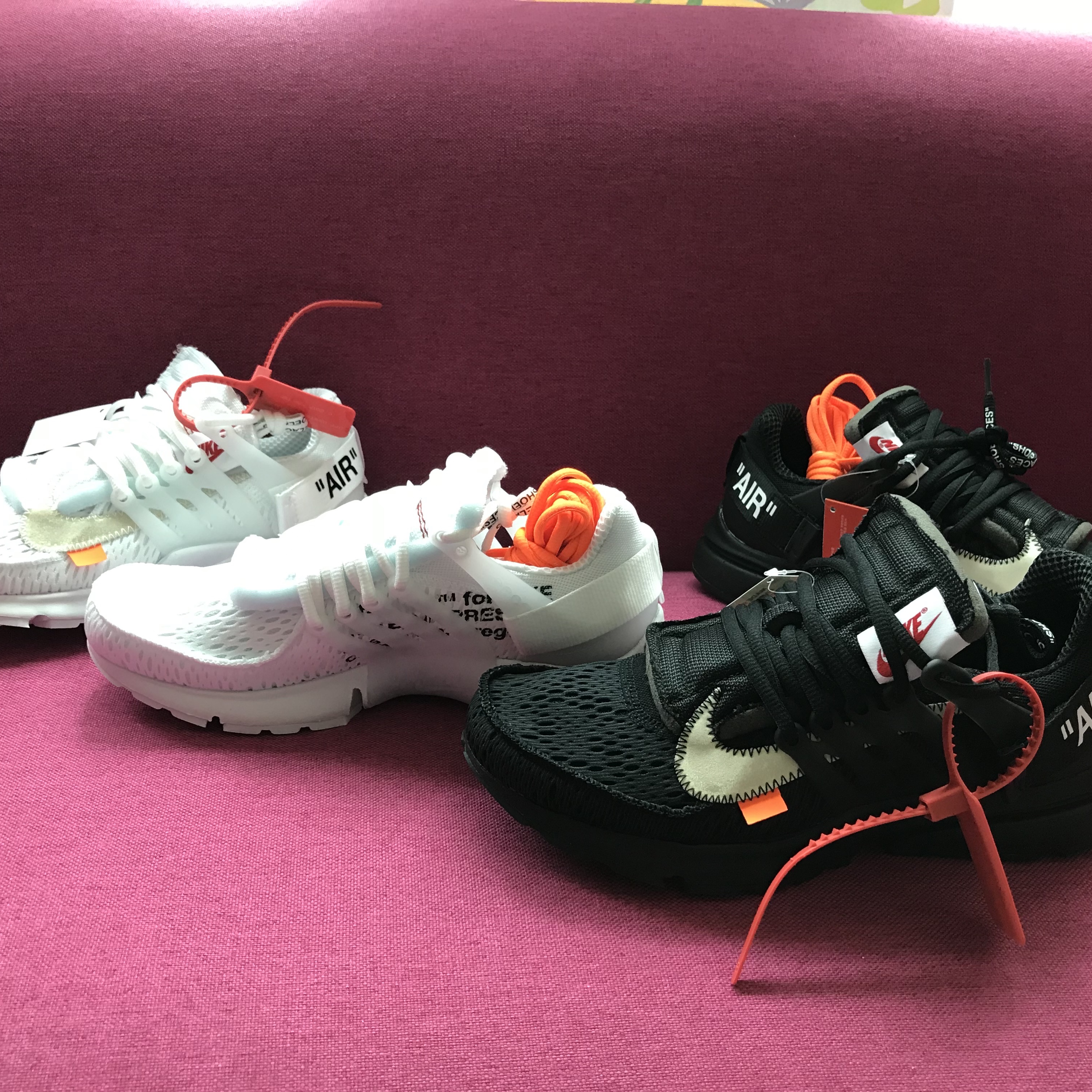Nike x Off-White Air Presto Black, Nike x Off-White Air Presto White 착용 스타일 - 3