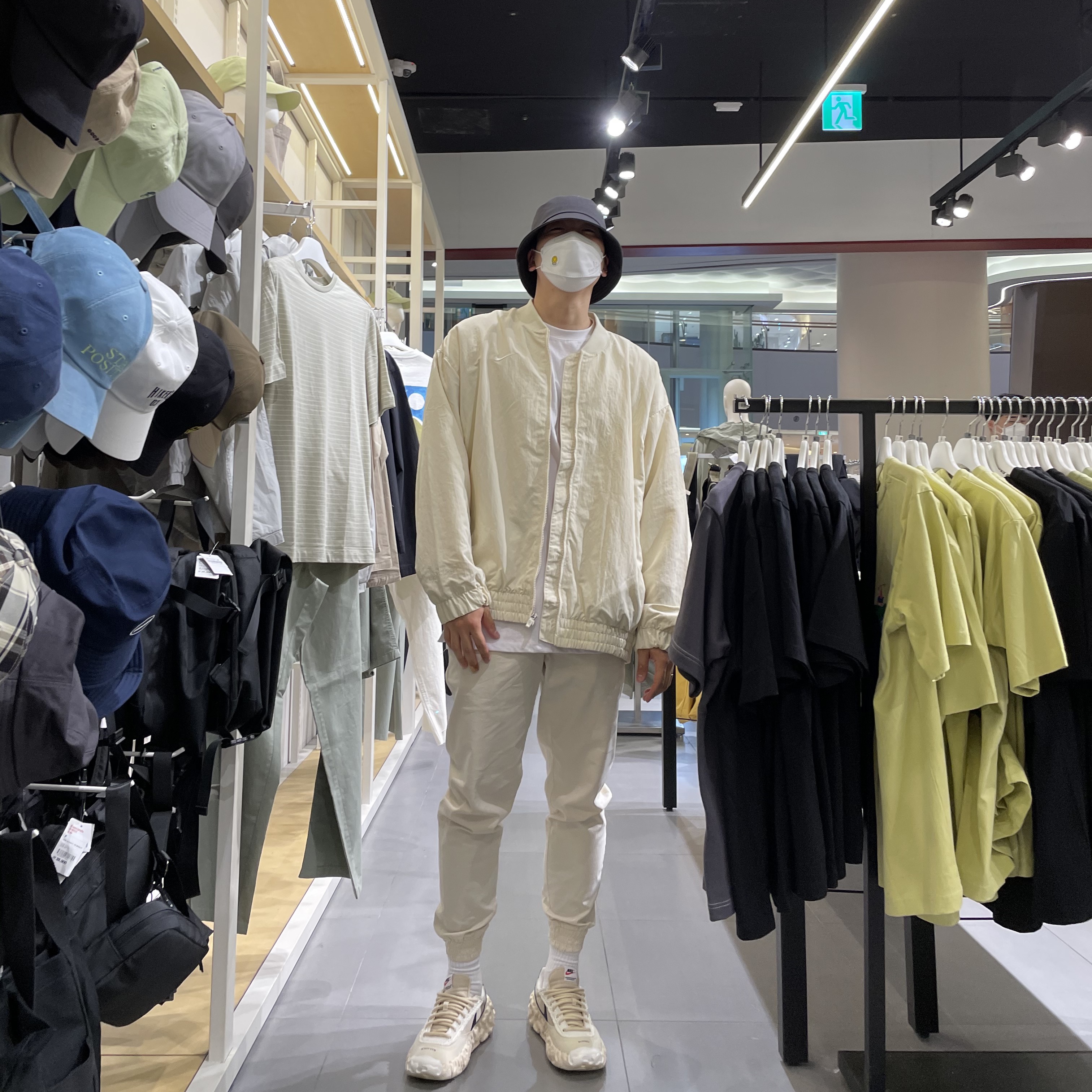 Nike x Undercover Overbreak SP Overcast, Nike x Fear of God Basketball Jacket String 착용 스타일 - 1