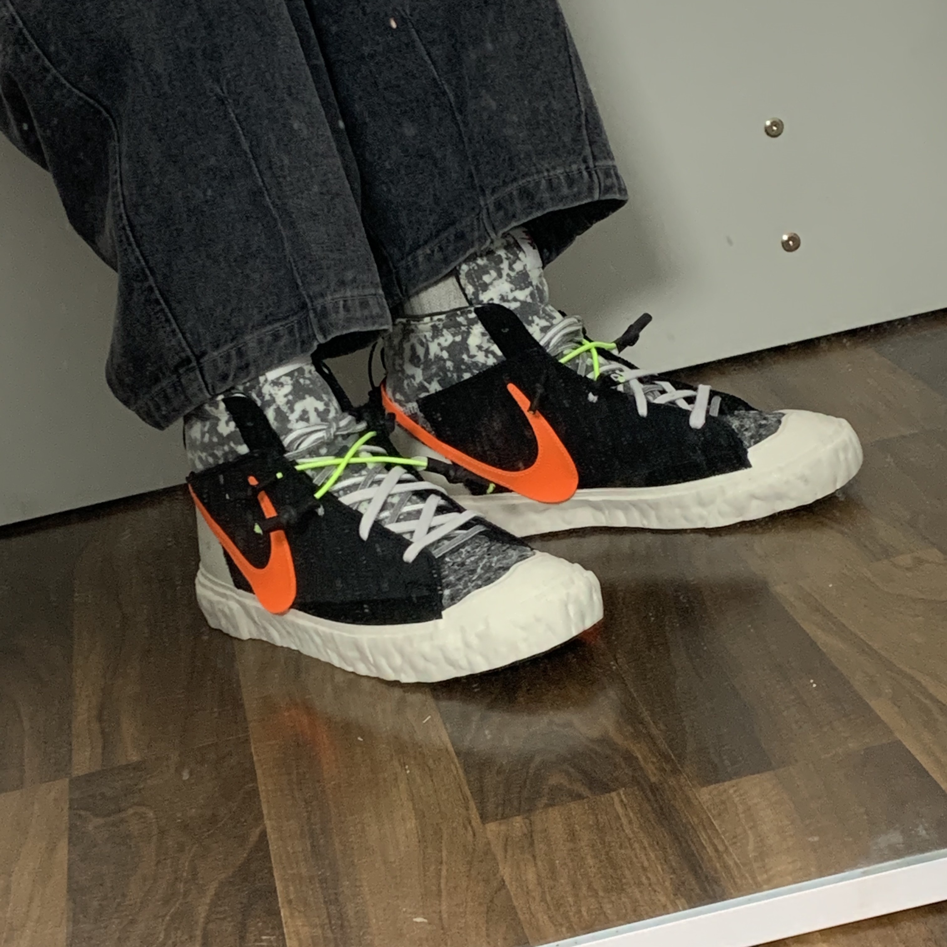 Nike x Readymade Blazer Mid Black 착용 스타일