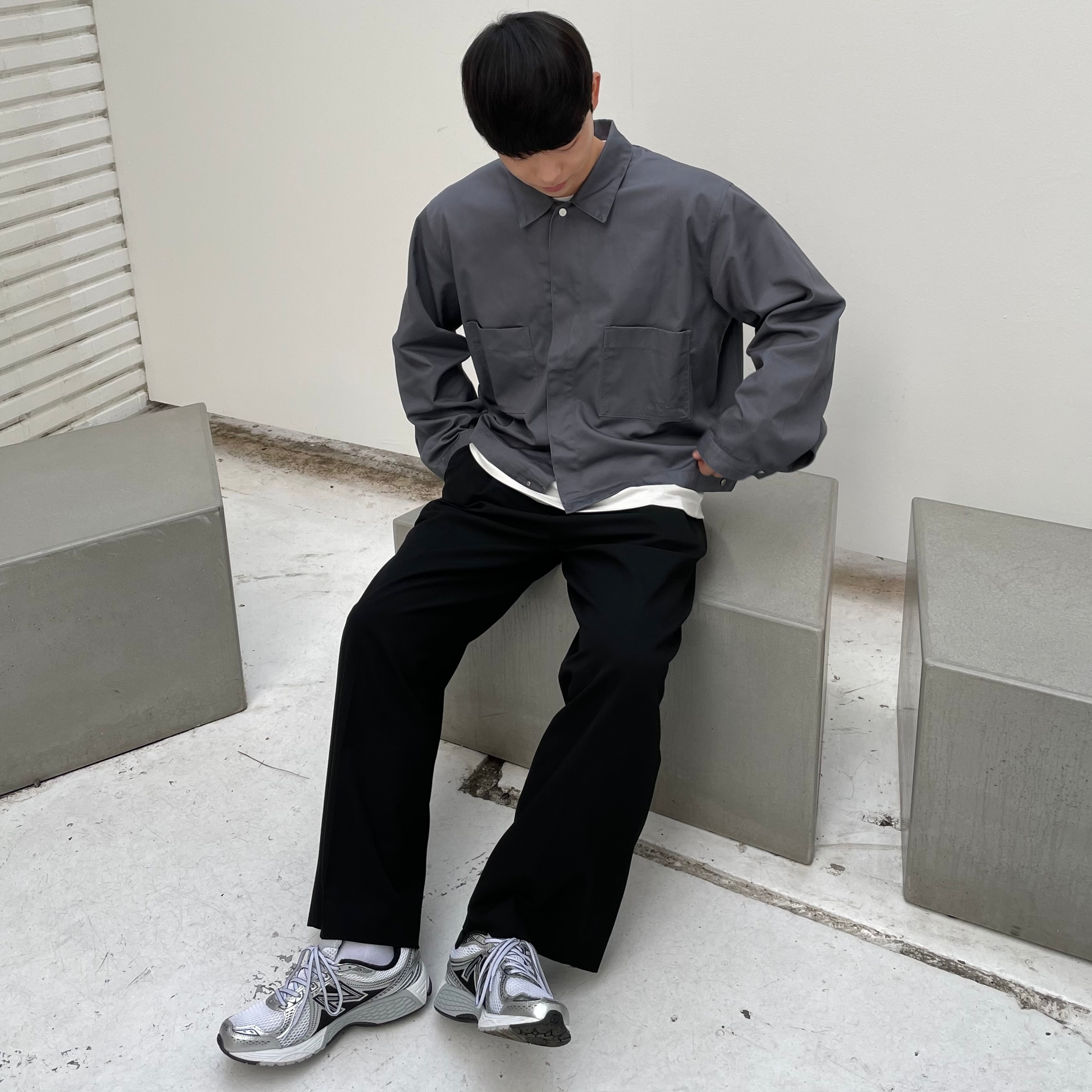 New Balance 860v2 White Black 착용 스타일
