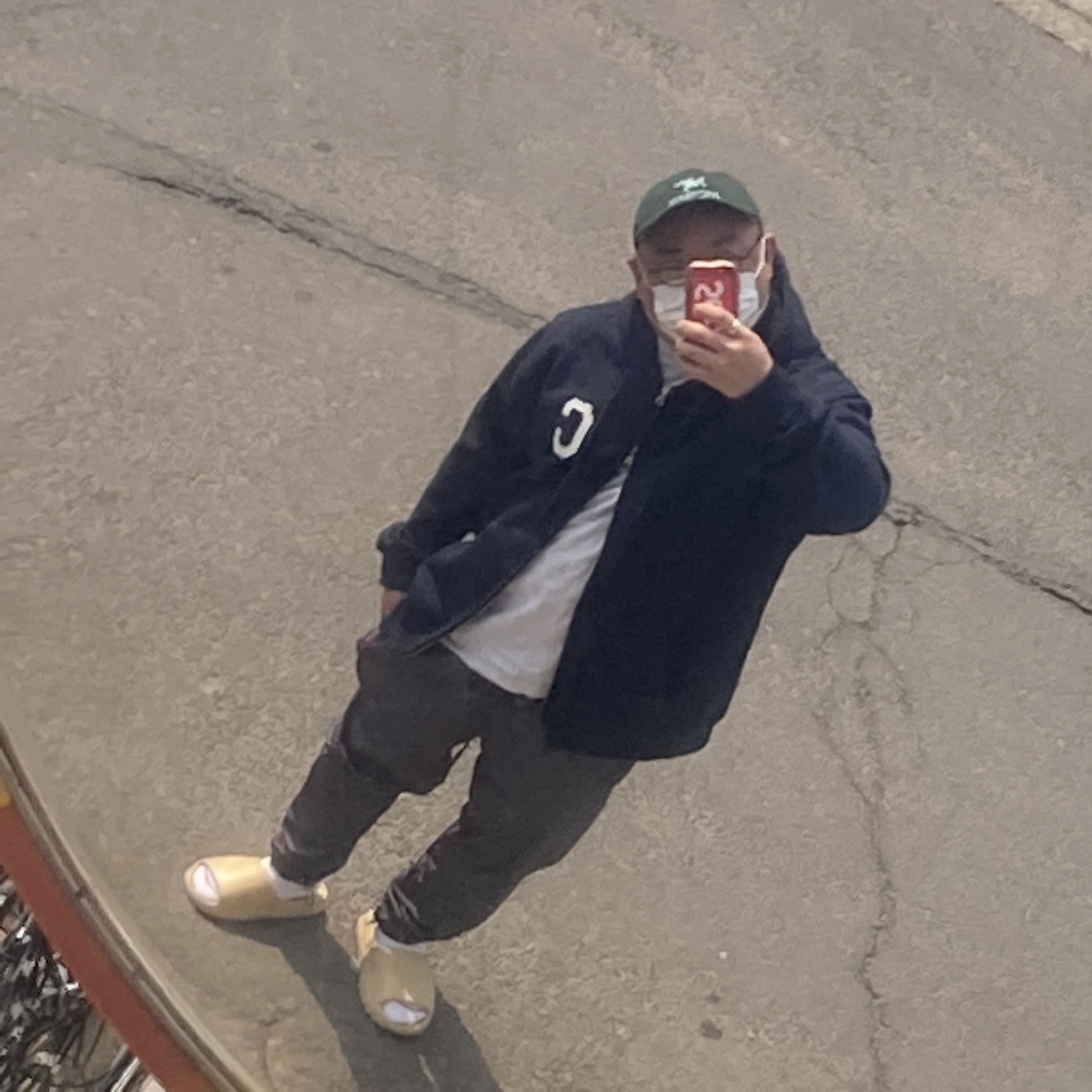Adidas Yeezy Slide Bone, Palace x Arc'teryx 6-Panel Teal - 20FW 착용 스타일