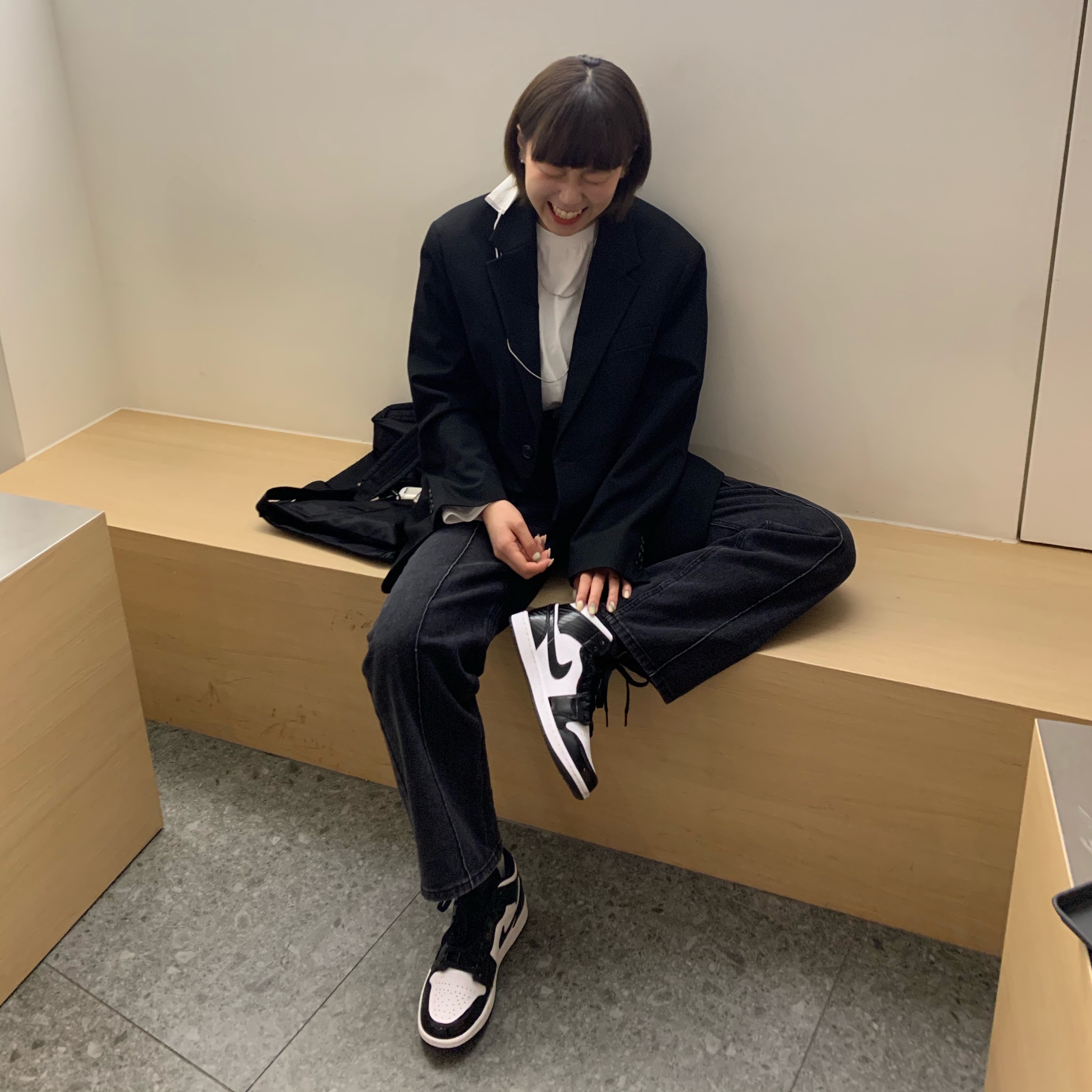 Jordan 1 Mid SE ASW Black 착용 스타일 - 2