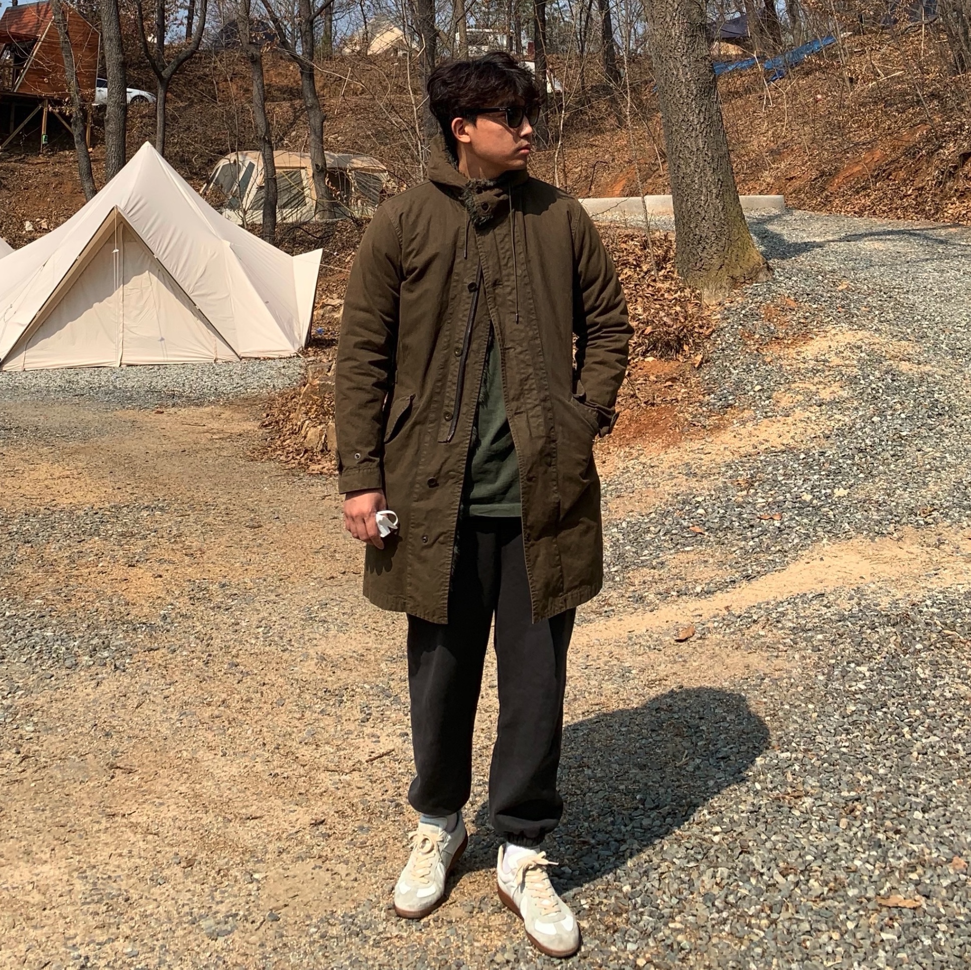 Maison Margiela Calfskin Replica Sneakers 착용 스타일