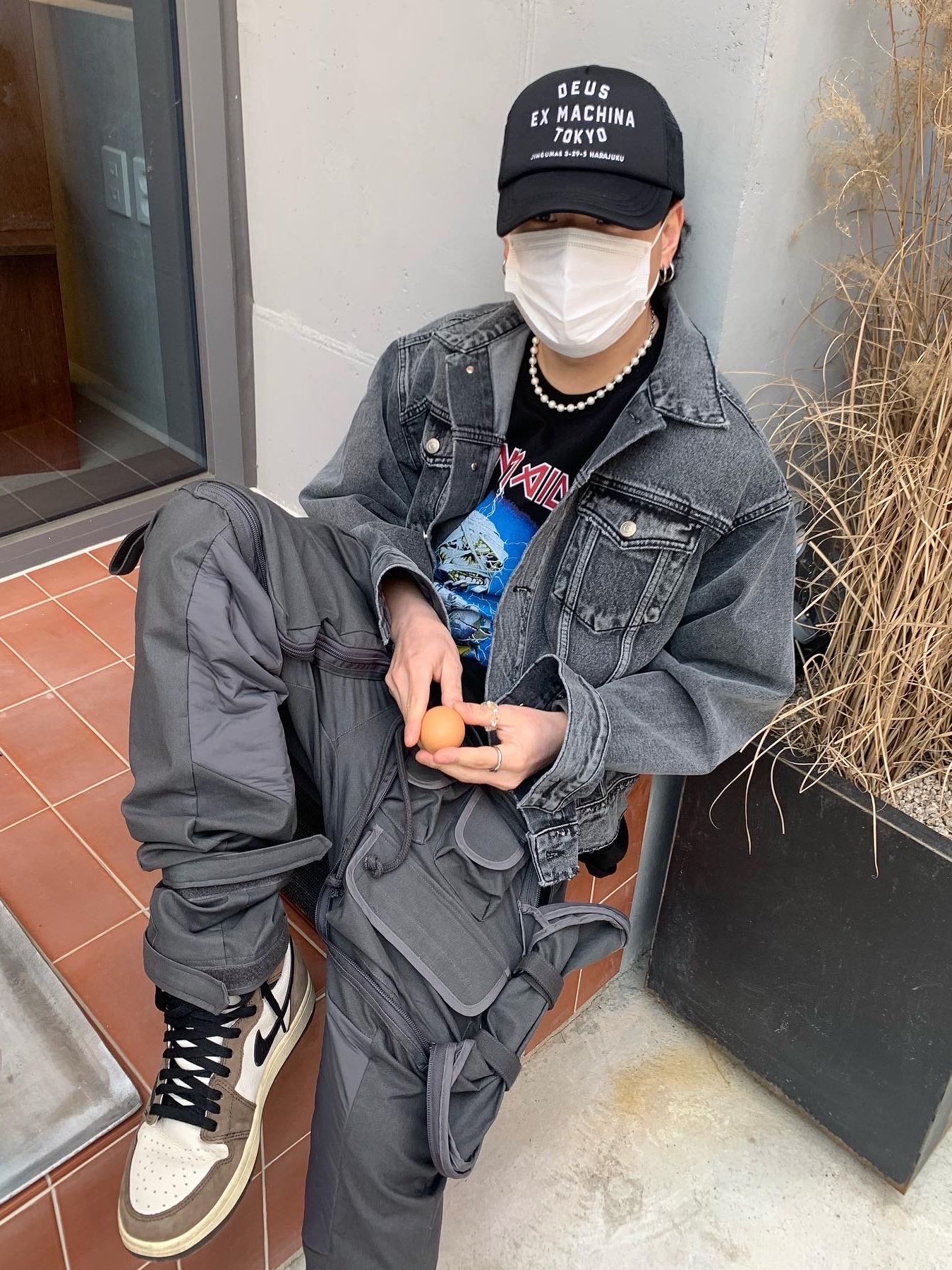 Jordan 1 x Travis Scott Retro High OG SP Mocha 착용 스타일