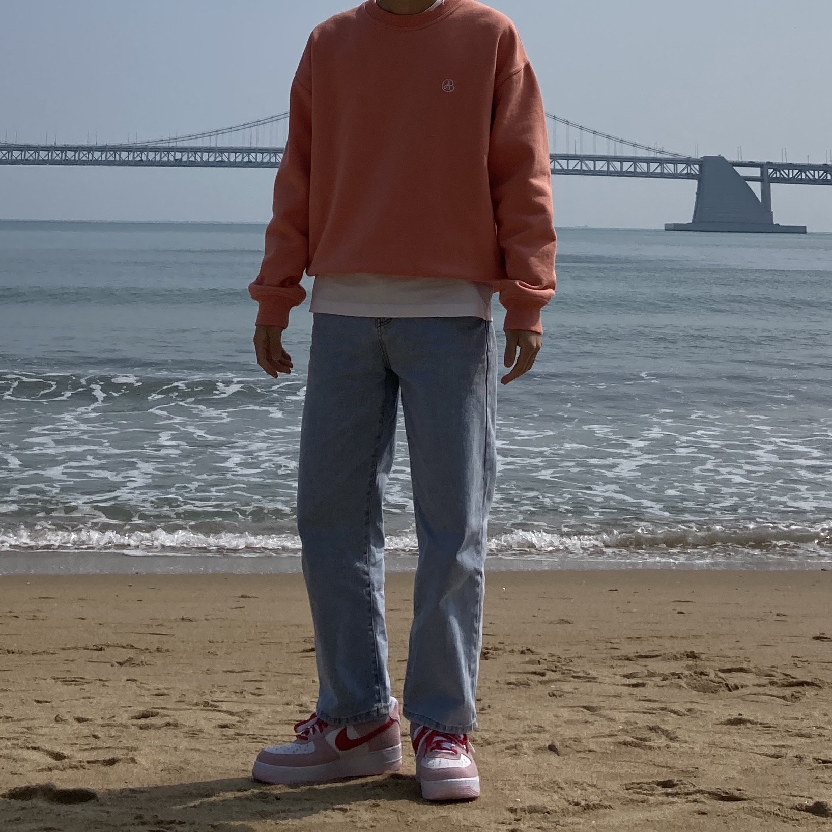 Nike Air Force 1 '07 QS Valentine's Day 착용 스타일