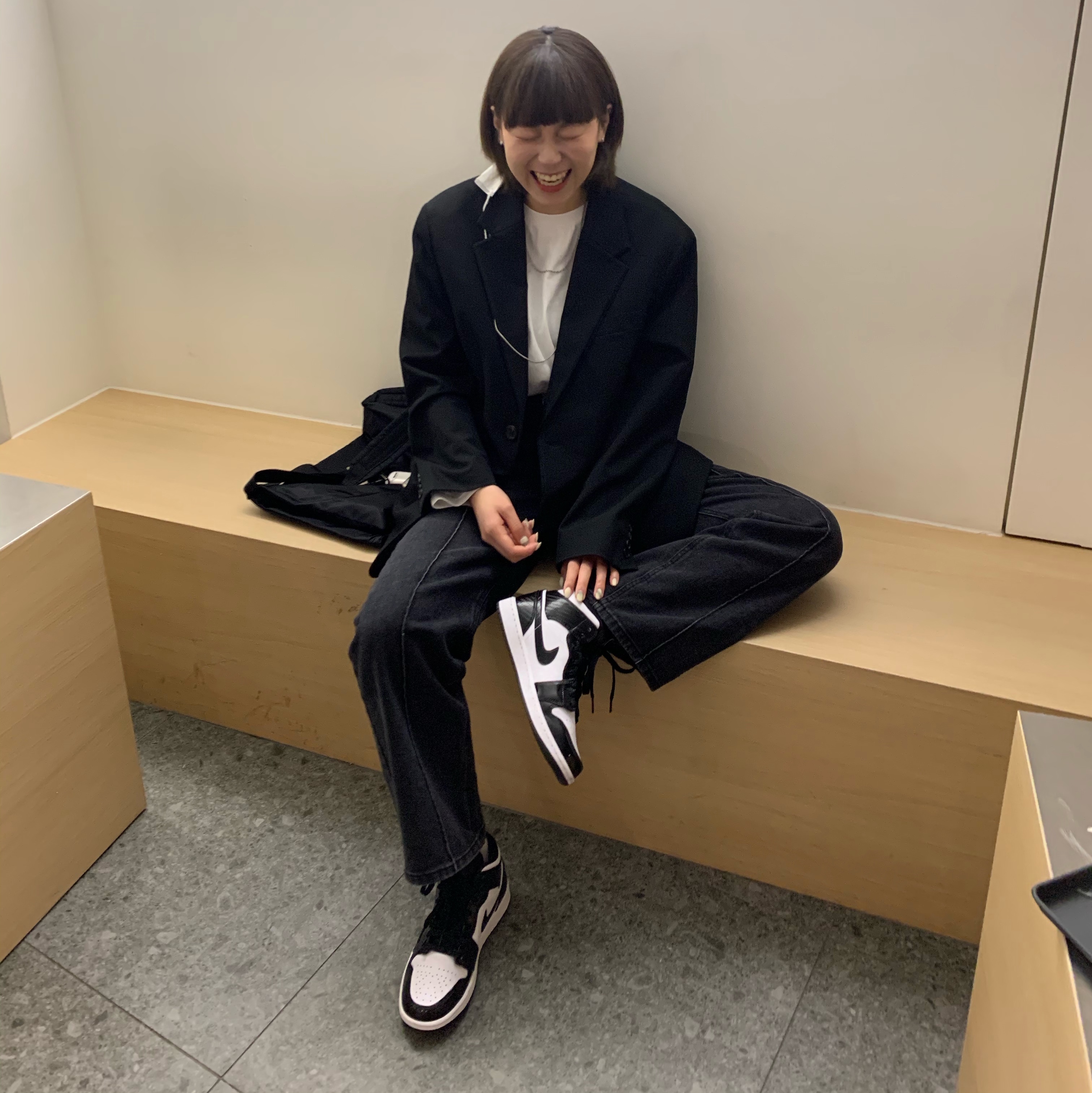 Jordan 1 Mid SE ASW Black 착용 스타일 - 1