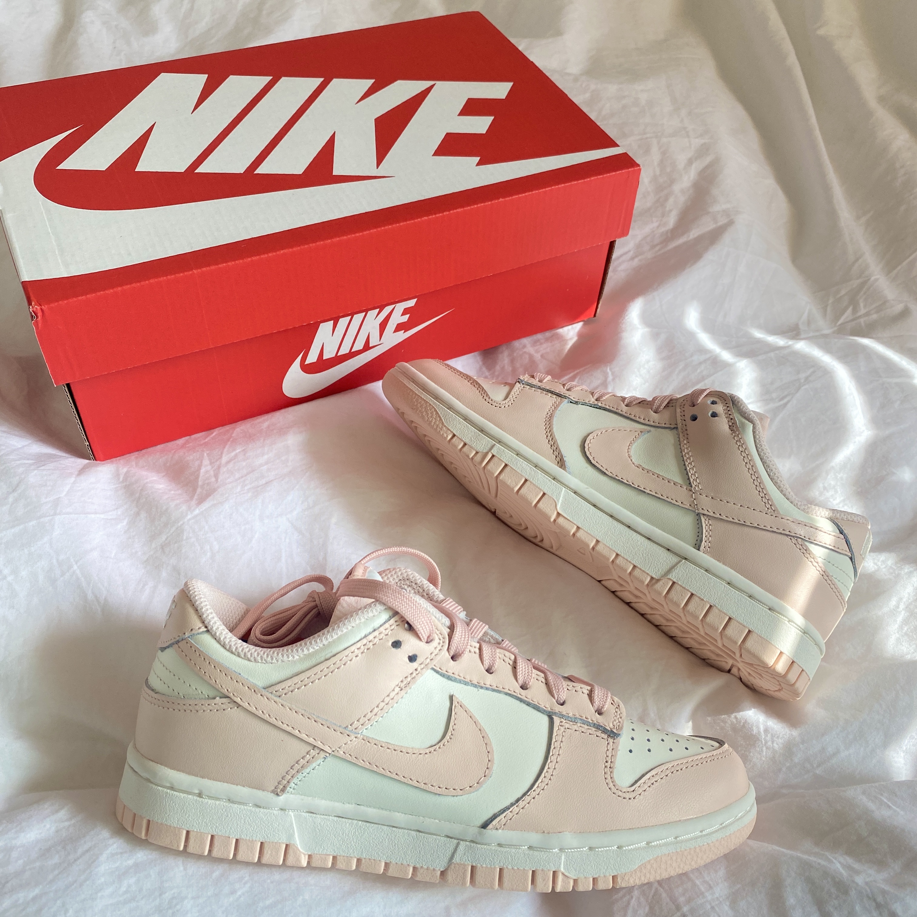 (W) Nike Dunk Low Orange Pearl 착용 스타일