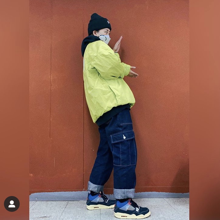 Jordan 4 x Union Retro Off Noir, Nike x Stussy Windrunner Jacket Bright Cactus 착용 스타일