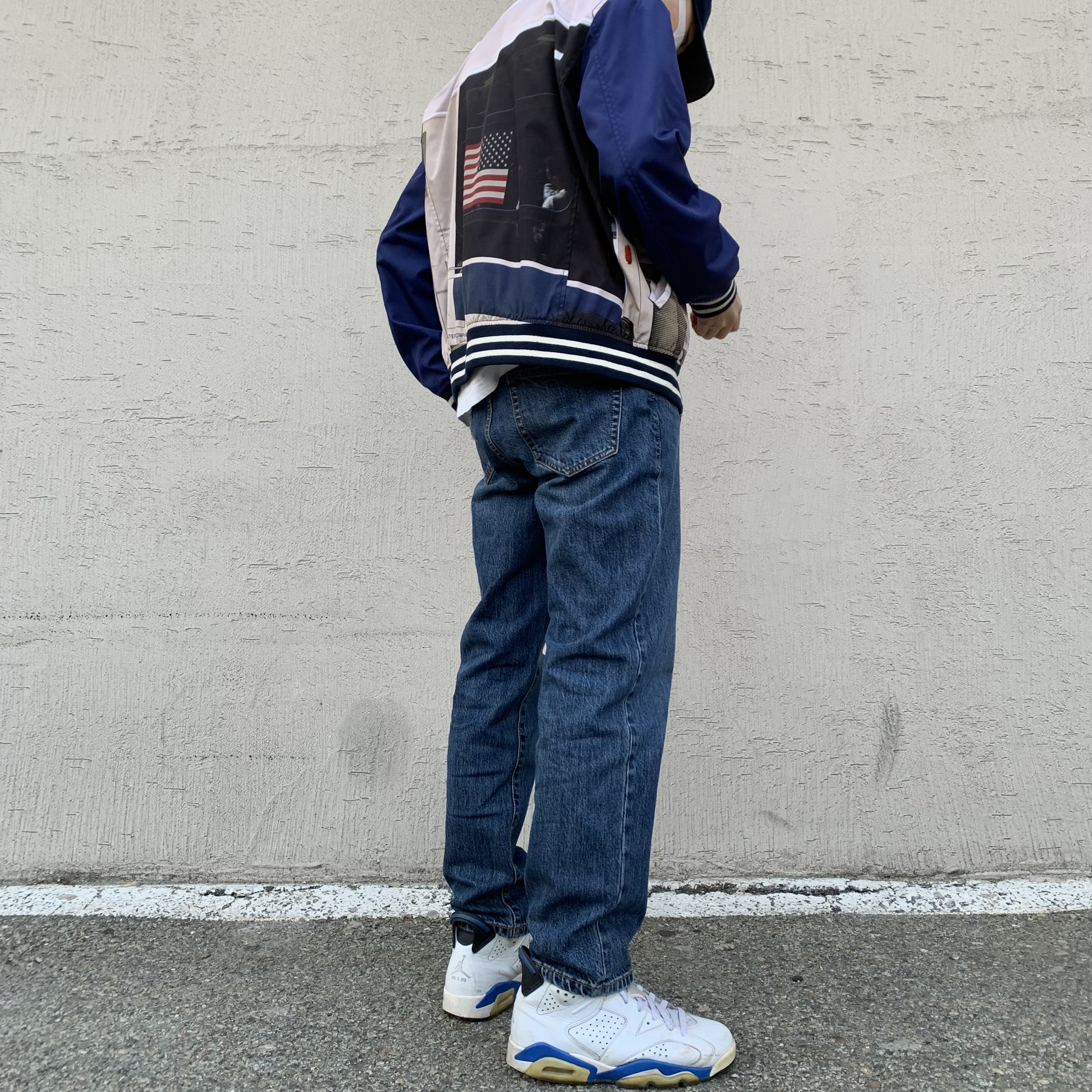 Jordan 6 Retro Sport Blue 2014 착용 스타일 - 2