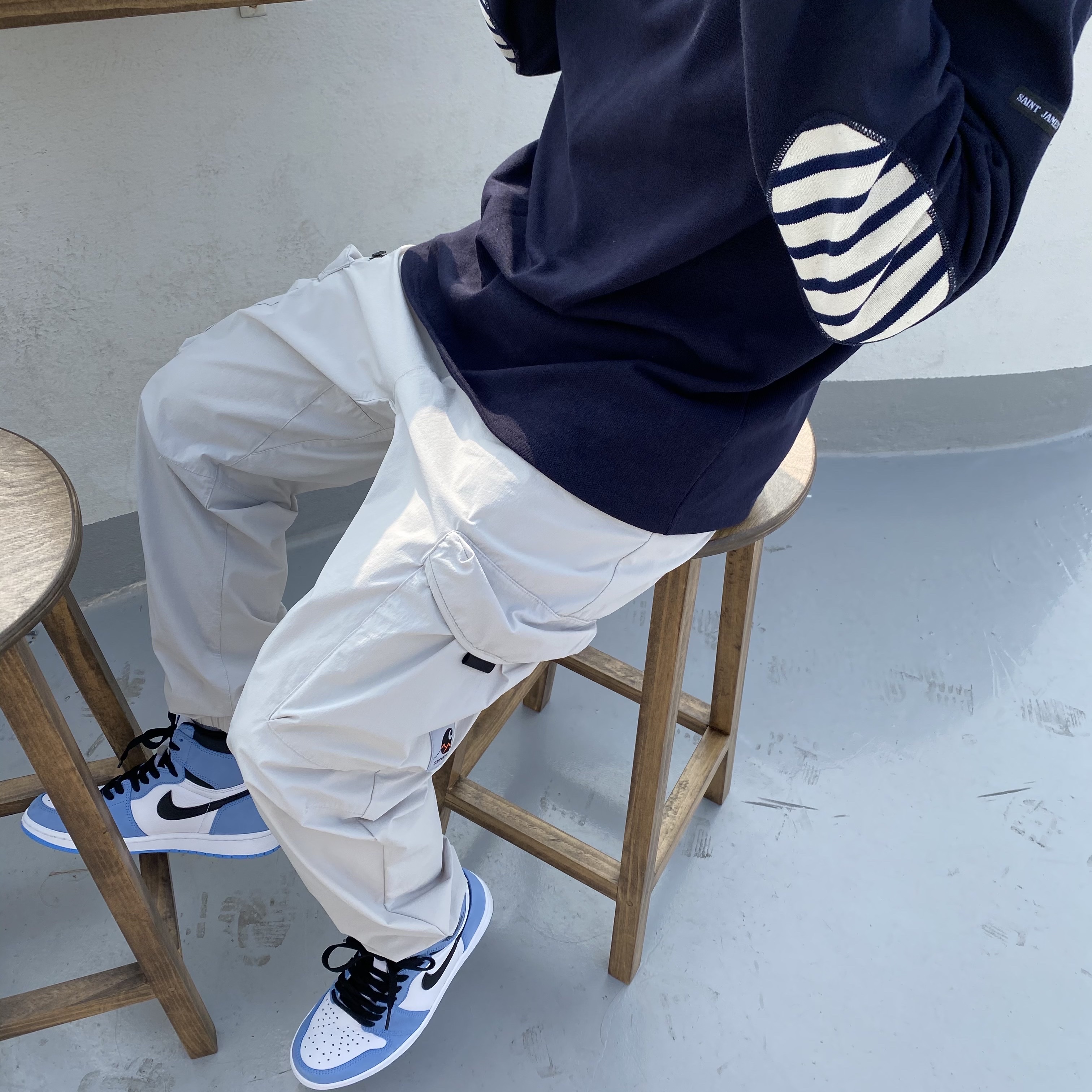 Jordan 1 Retro High OG University Blue 착용 스타일