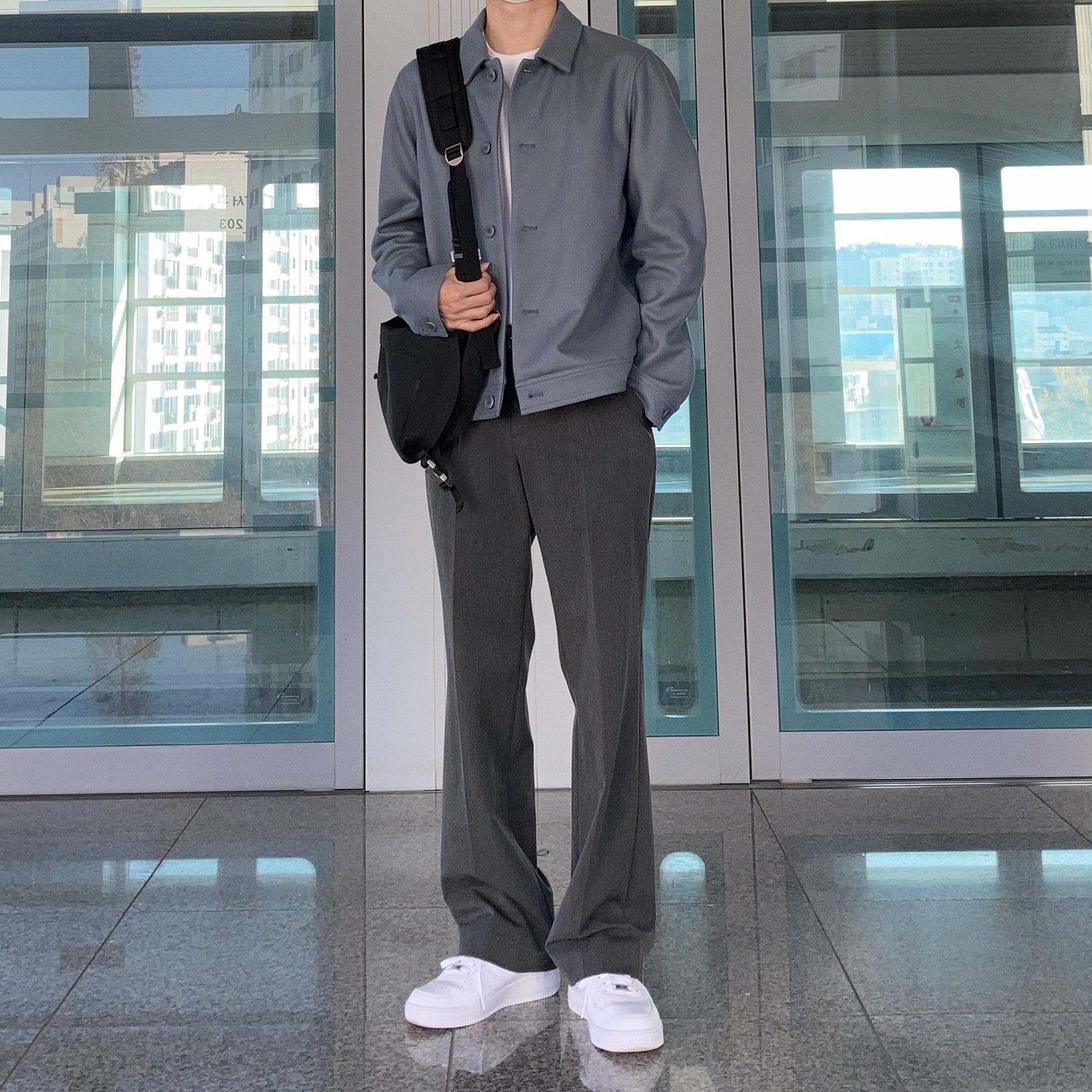 Nike Air Force 1 '07 Low White 착용 스타일