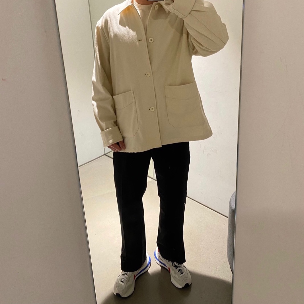 Nike x Sacai VaporWaffle Royal Fuchsia 착용 스타일 - 2