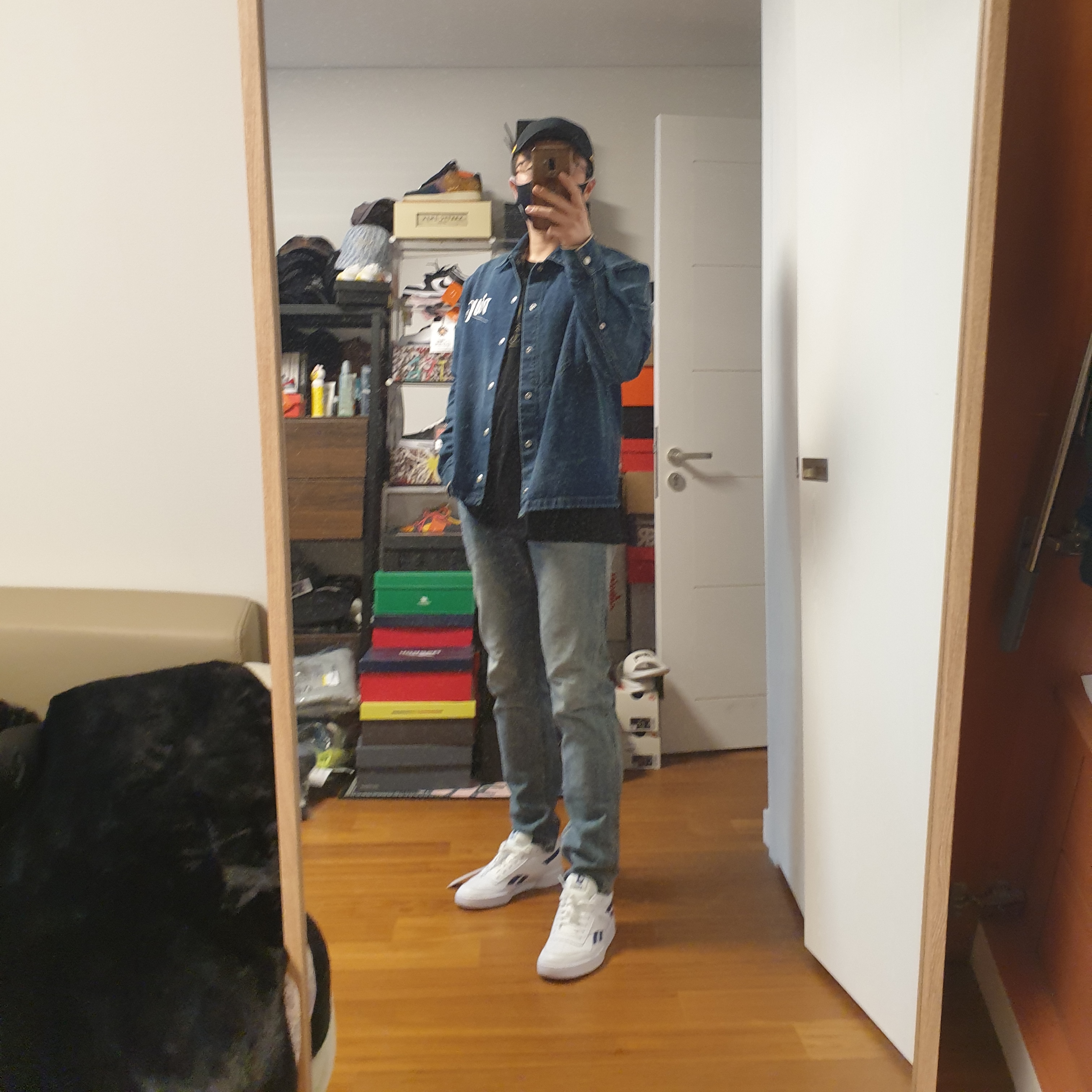 Reebok x Dime BB 4000 MU White Navy 착용 스타일 - 1