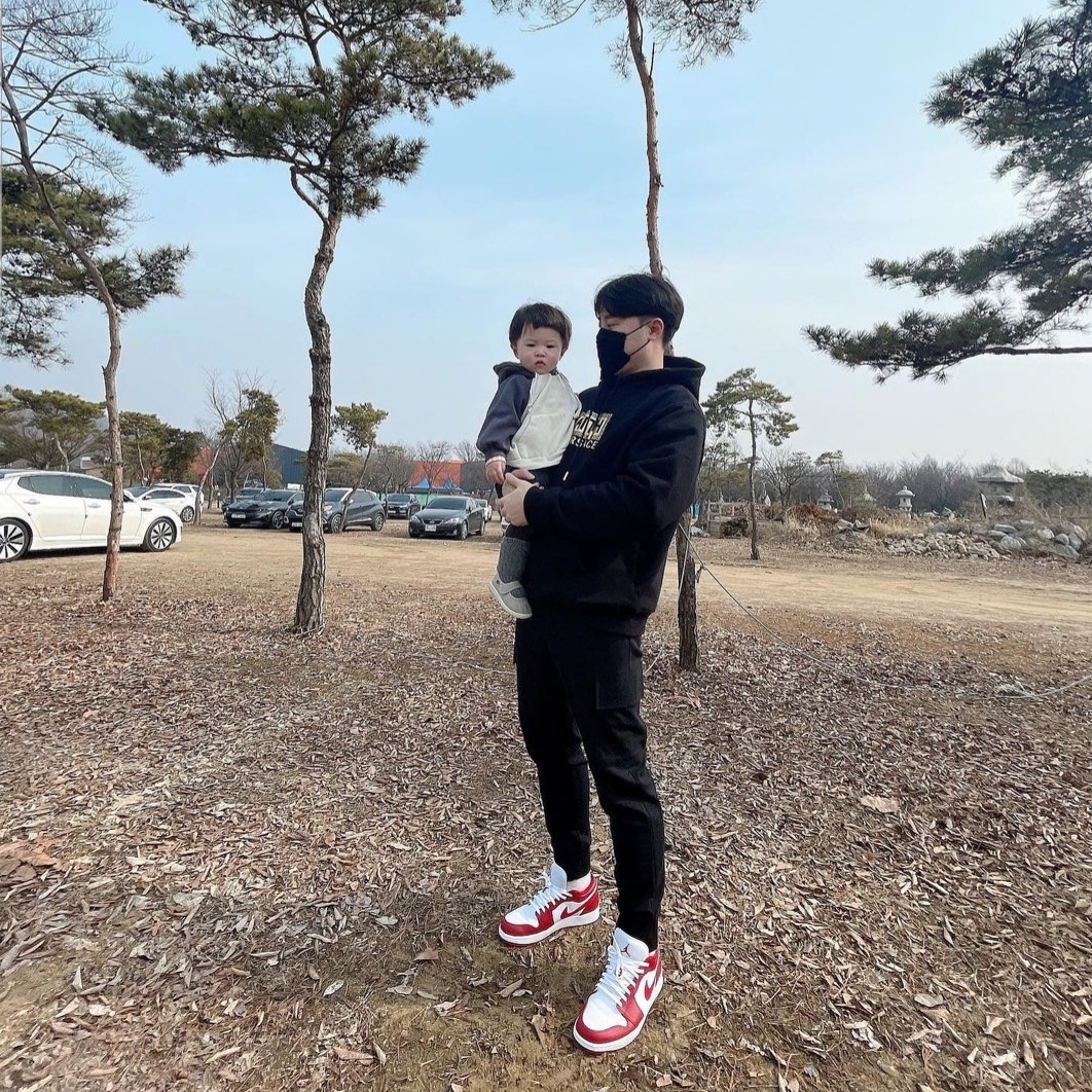 Jordan 1 Low Gym Red White 착용 스타일