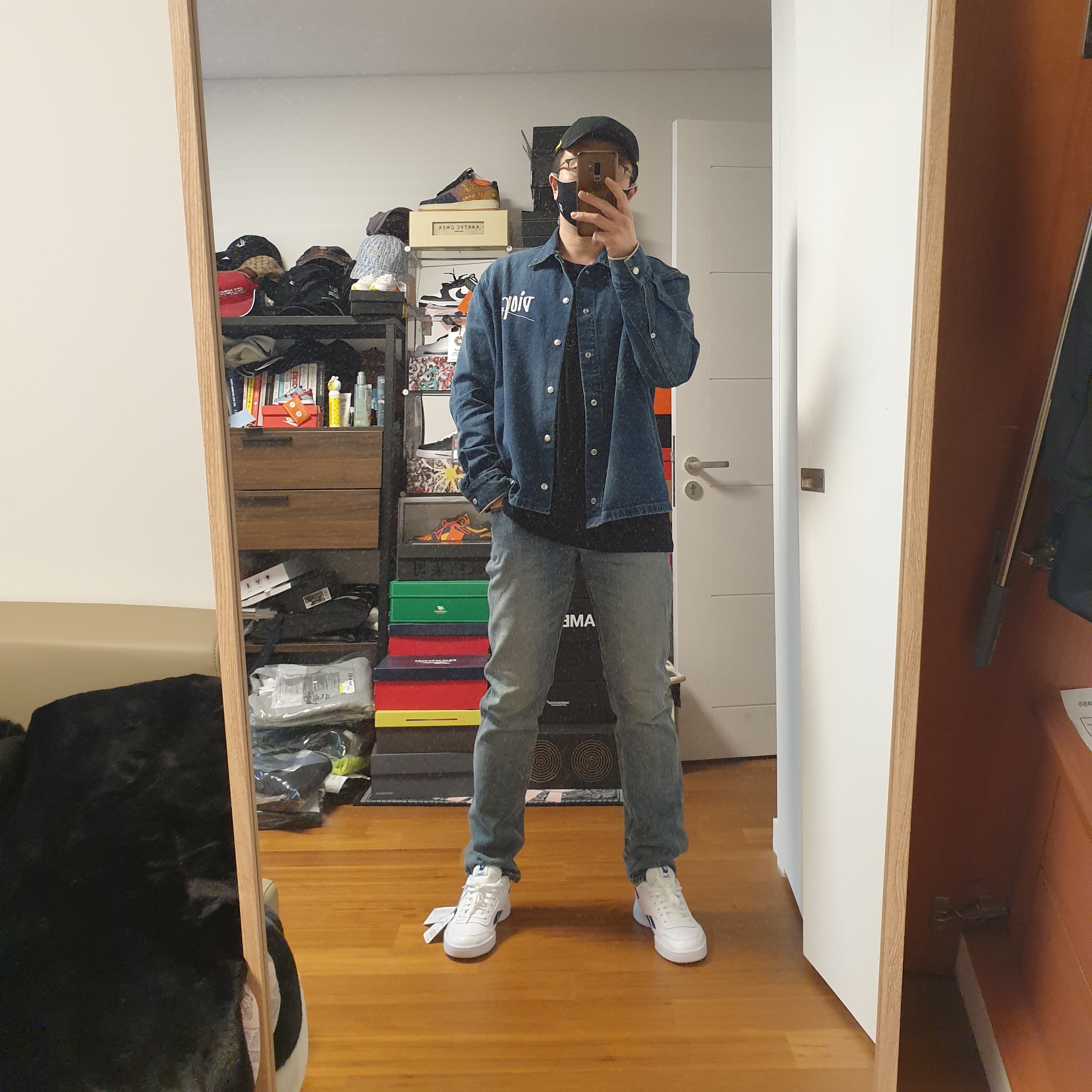 Reebok x Dime BB 4000 MU White Navy 착용 스타일 - 2