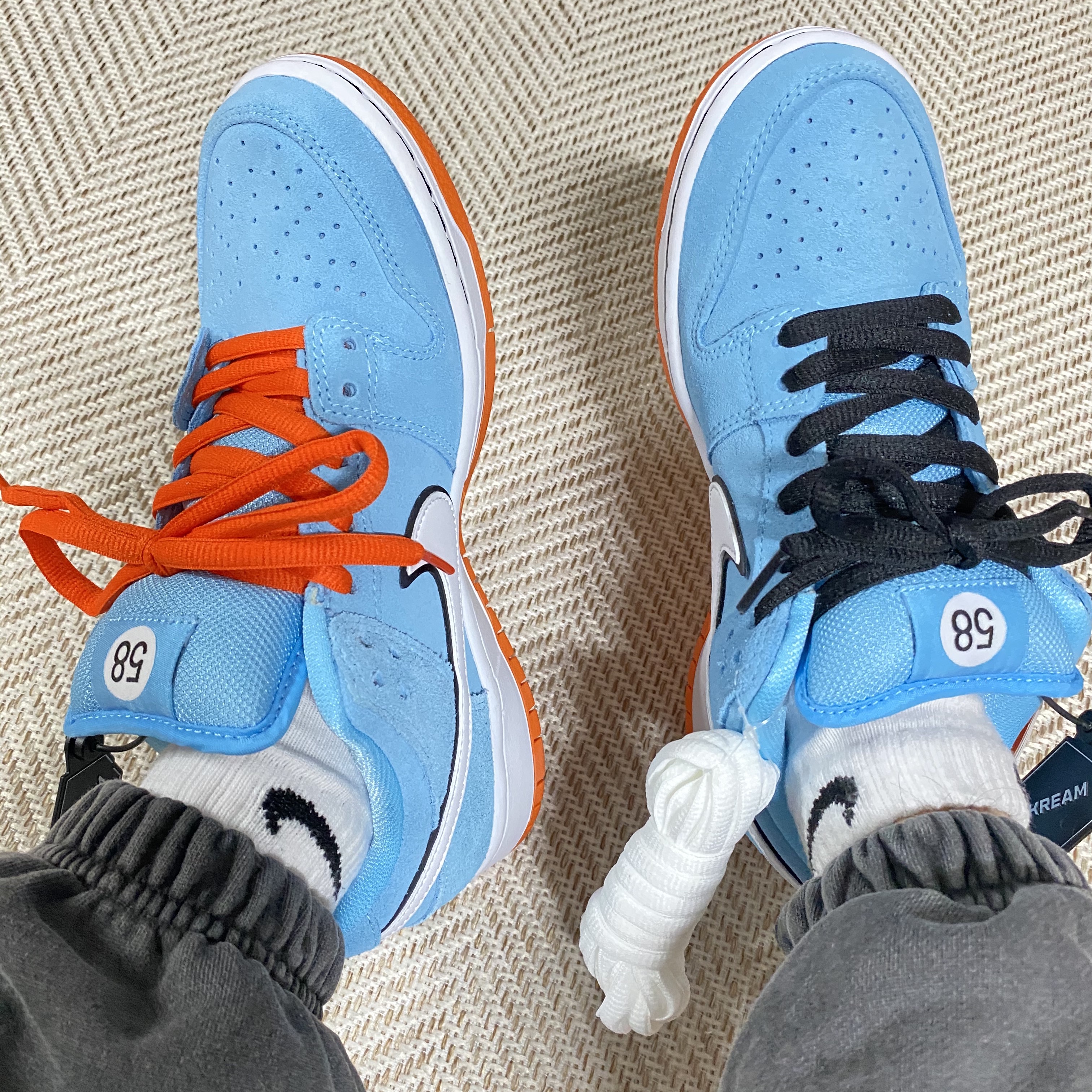 Nike SB Dunk Low Pro Blue Chill 착용 스타일
