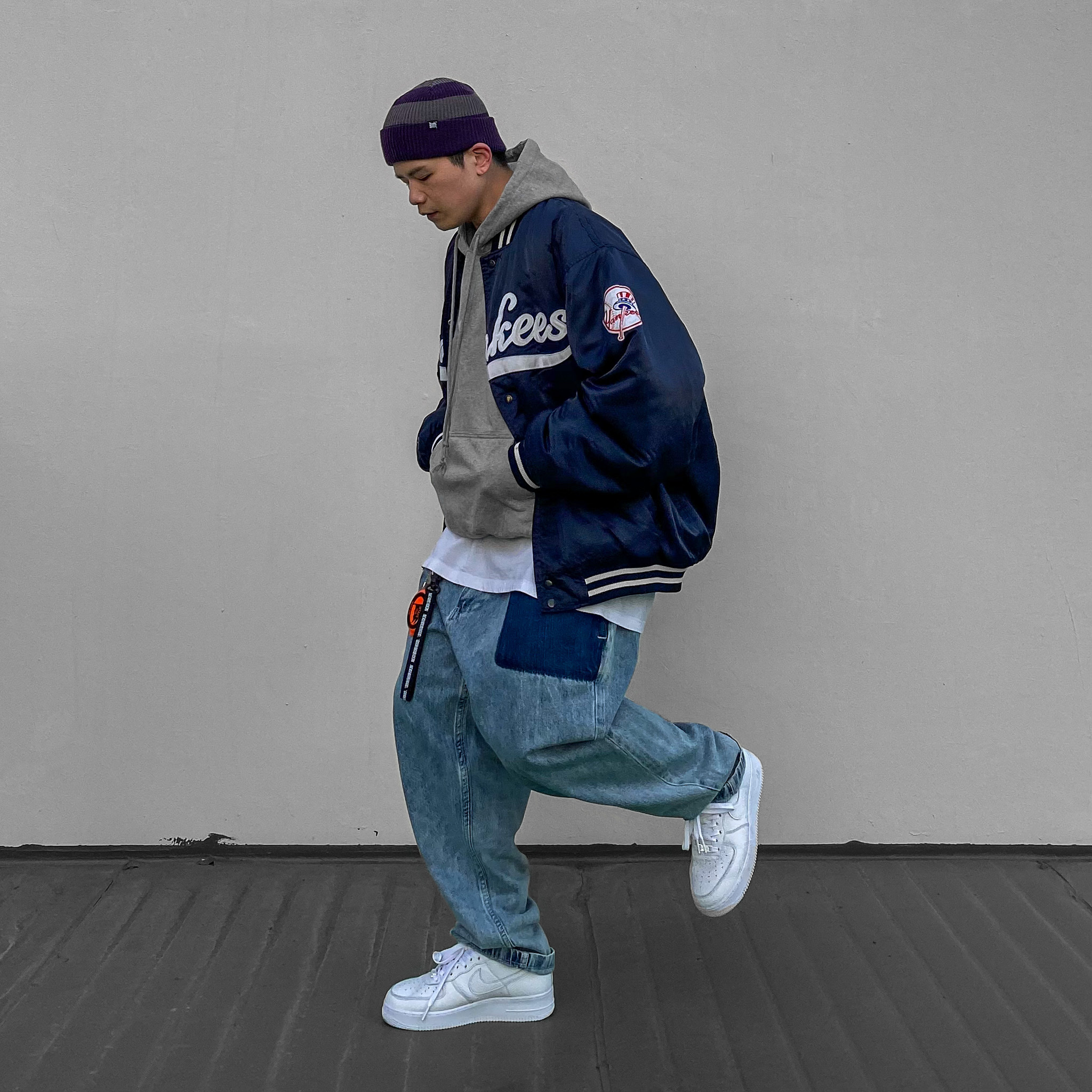 Nike Air Force 1 '07 Craft Vast Grey 착용 스타일