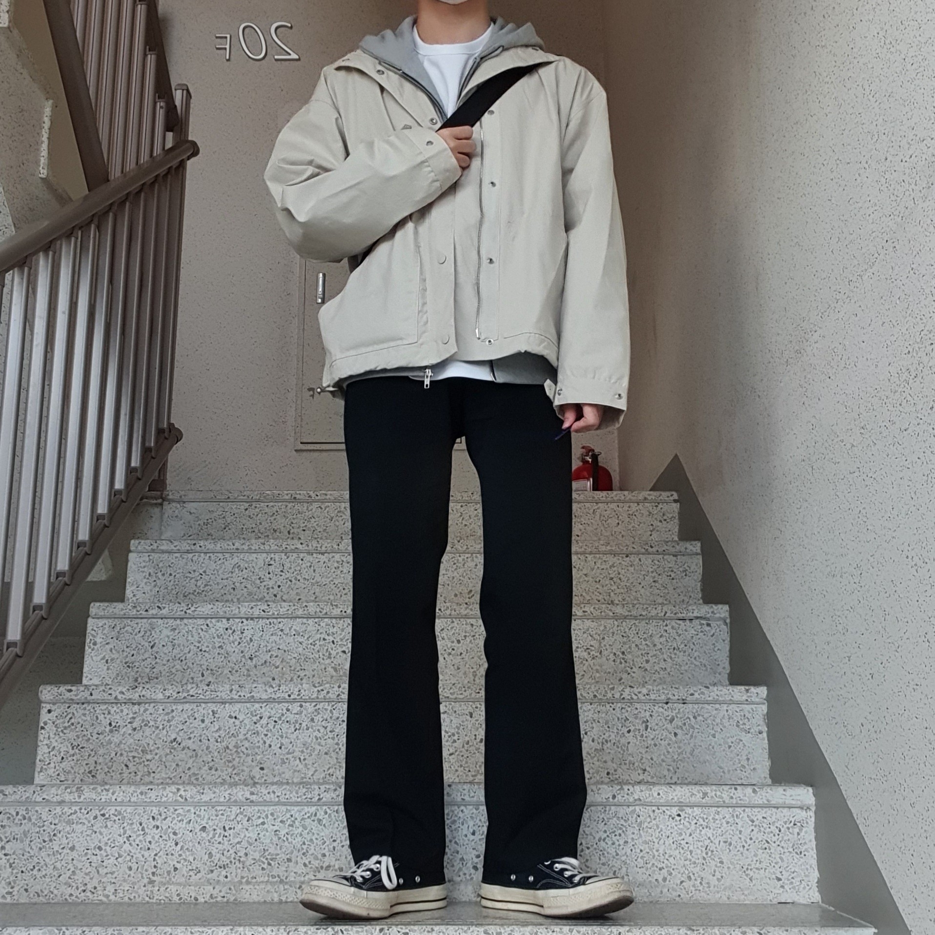 Converse Chuck 70 Hi Black 착용 스타일