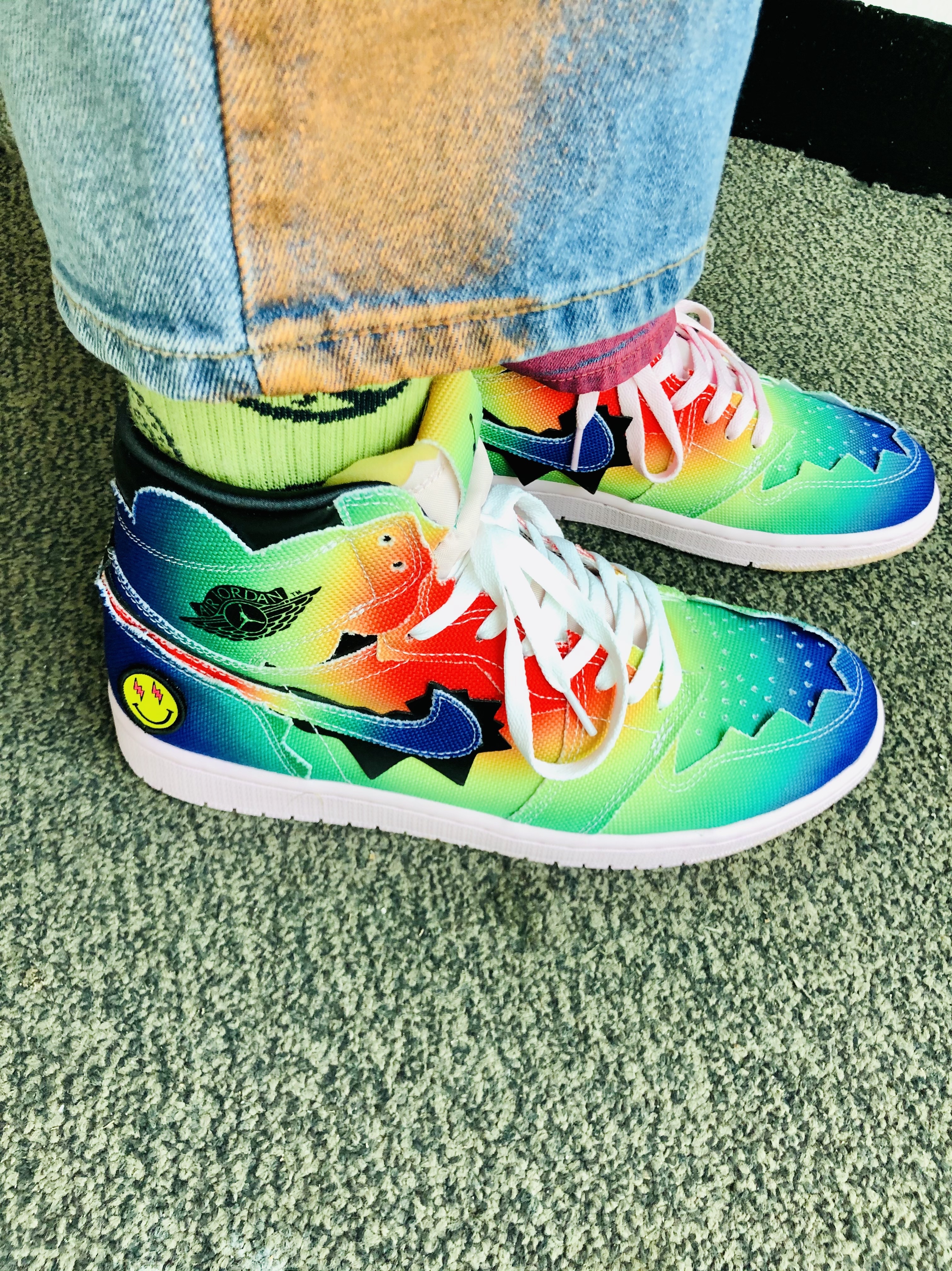 Jordan 1 x J Balvin Retro High OG 착용 스타일 - 3