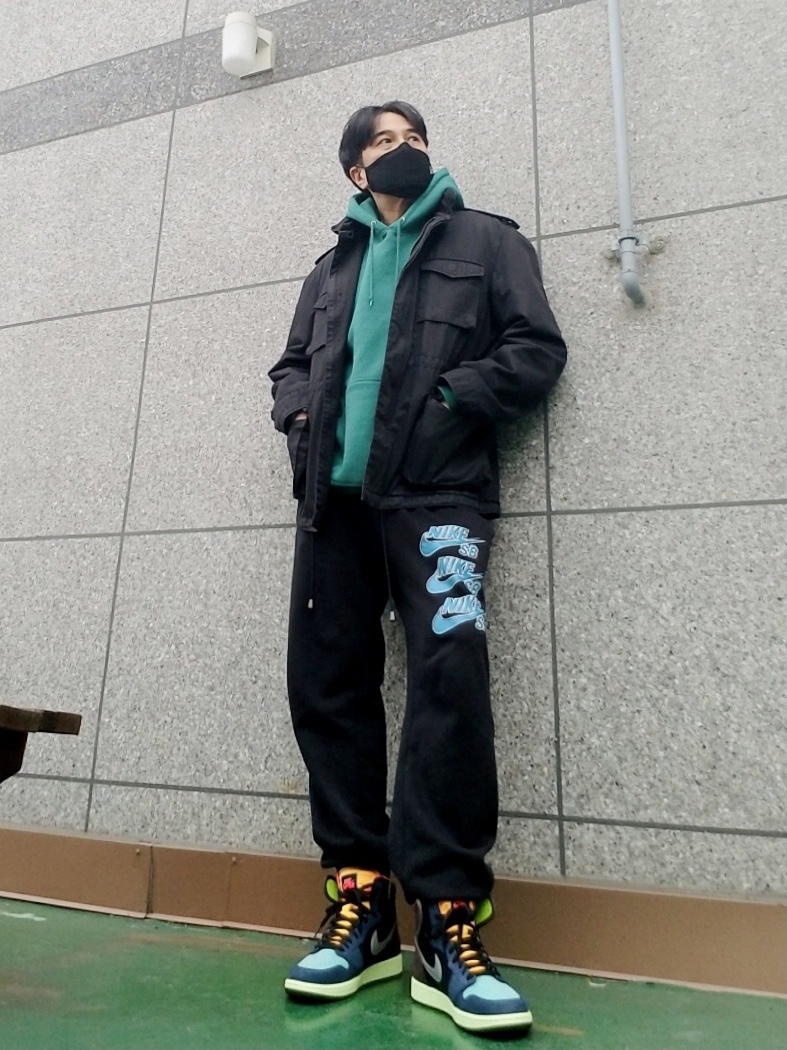 Jordan 1 Retro High Baroque Brown 착용 스타일 - 1