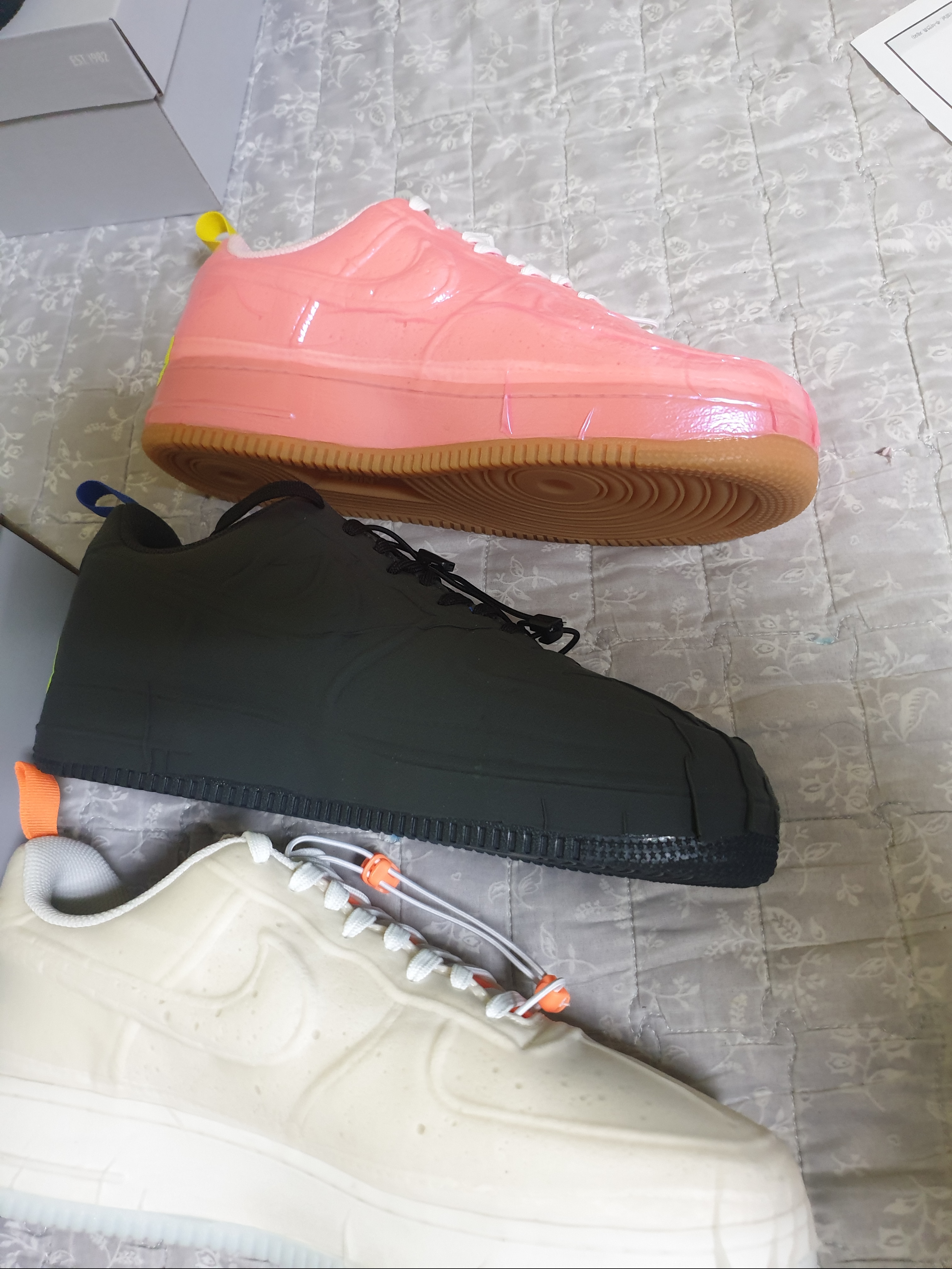 Nike Air Force 1 Experimental Sail, Nike Air Force 1 Experimental Black 착용 스타일 - 5