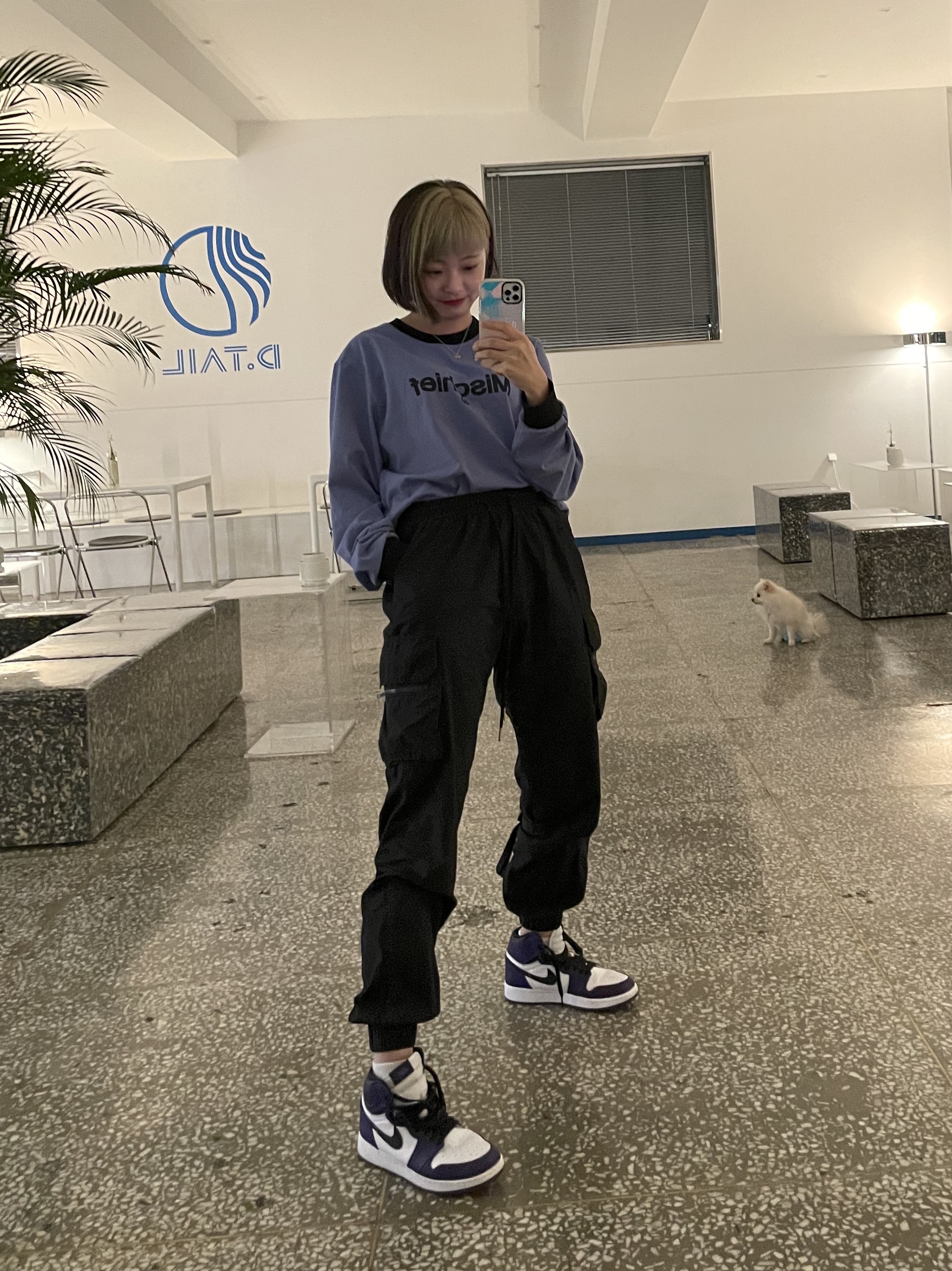 Jordan 1 Retro High OG Court Purple 2020 착용 스타일 - 2