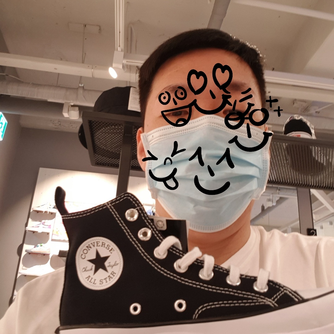 Converse Run Star Hike Hi Black White Gum 착용 스타일