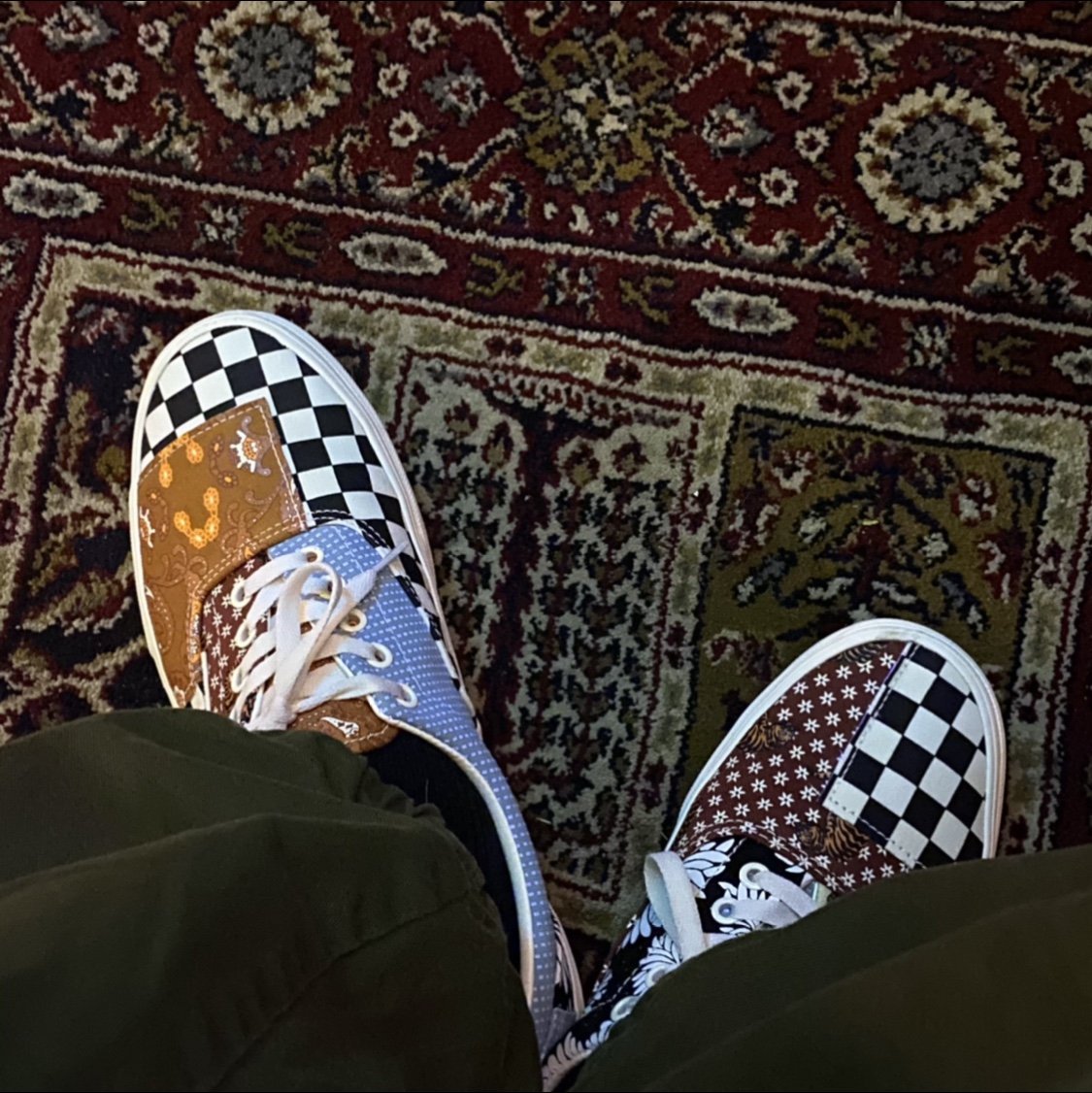 Vans Era Tiger Patchwork 착용 스타일