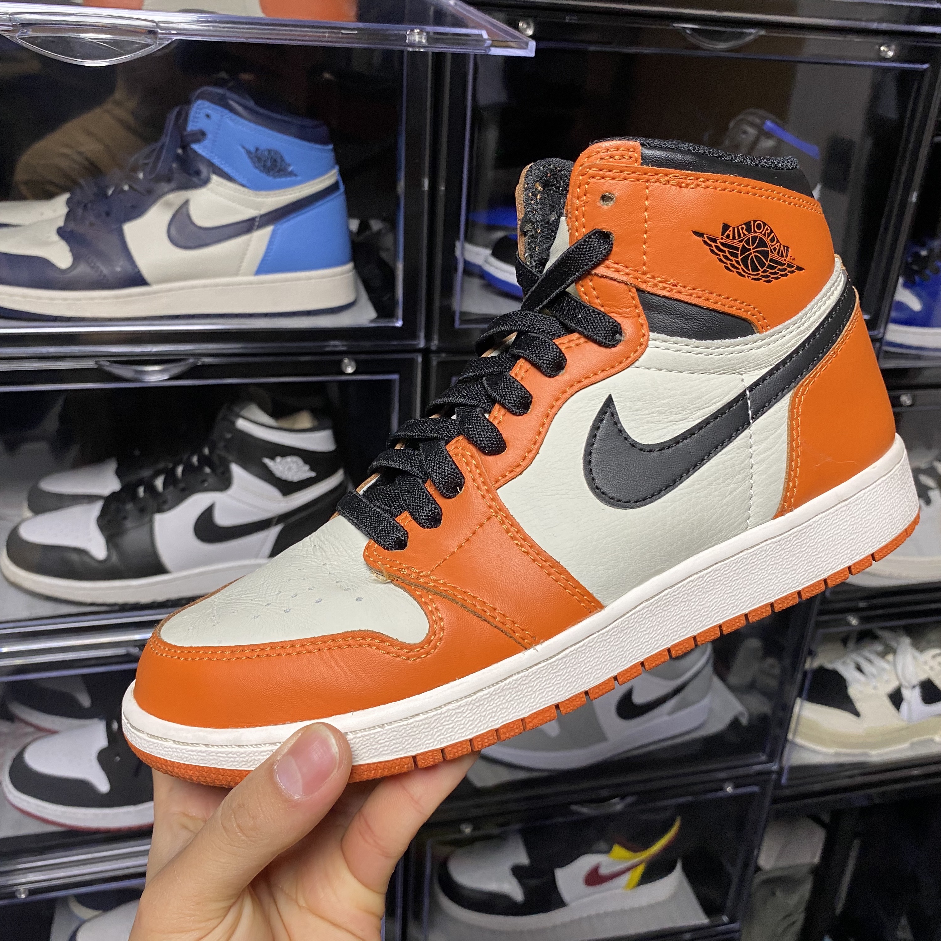 (GS) Jordan 1 Retro High OG Reverse Shattered Backboard 착용 스타일