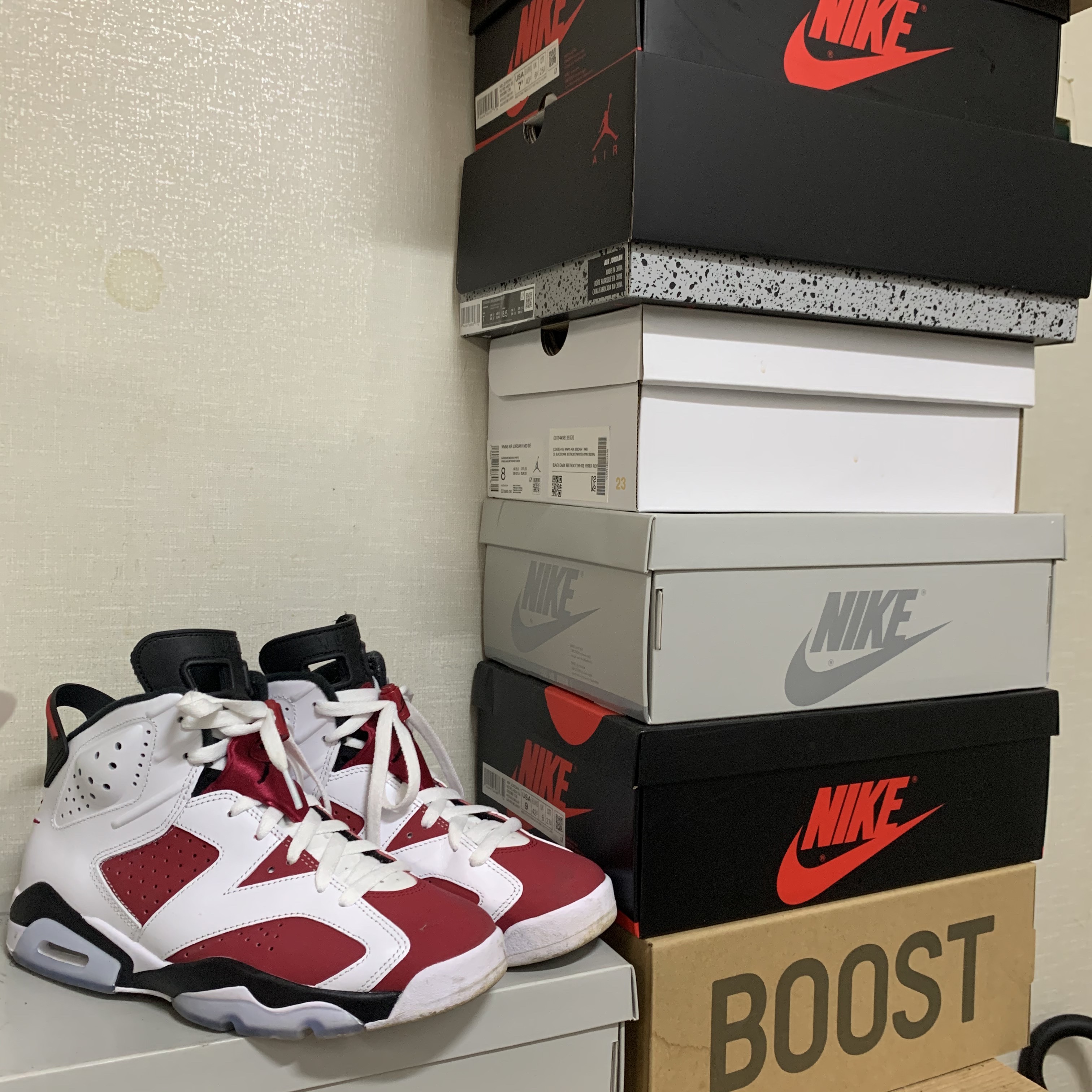 Jordan 6 Retro Carmine 2021 착용 스타일 - 2